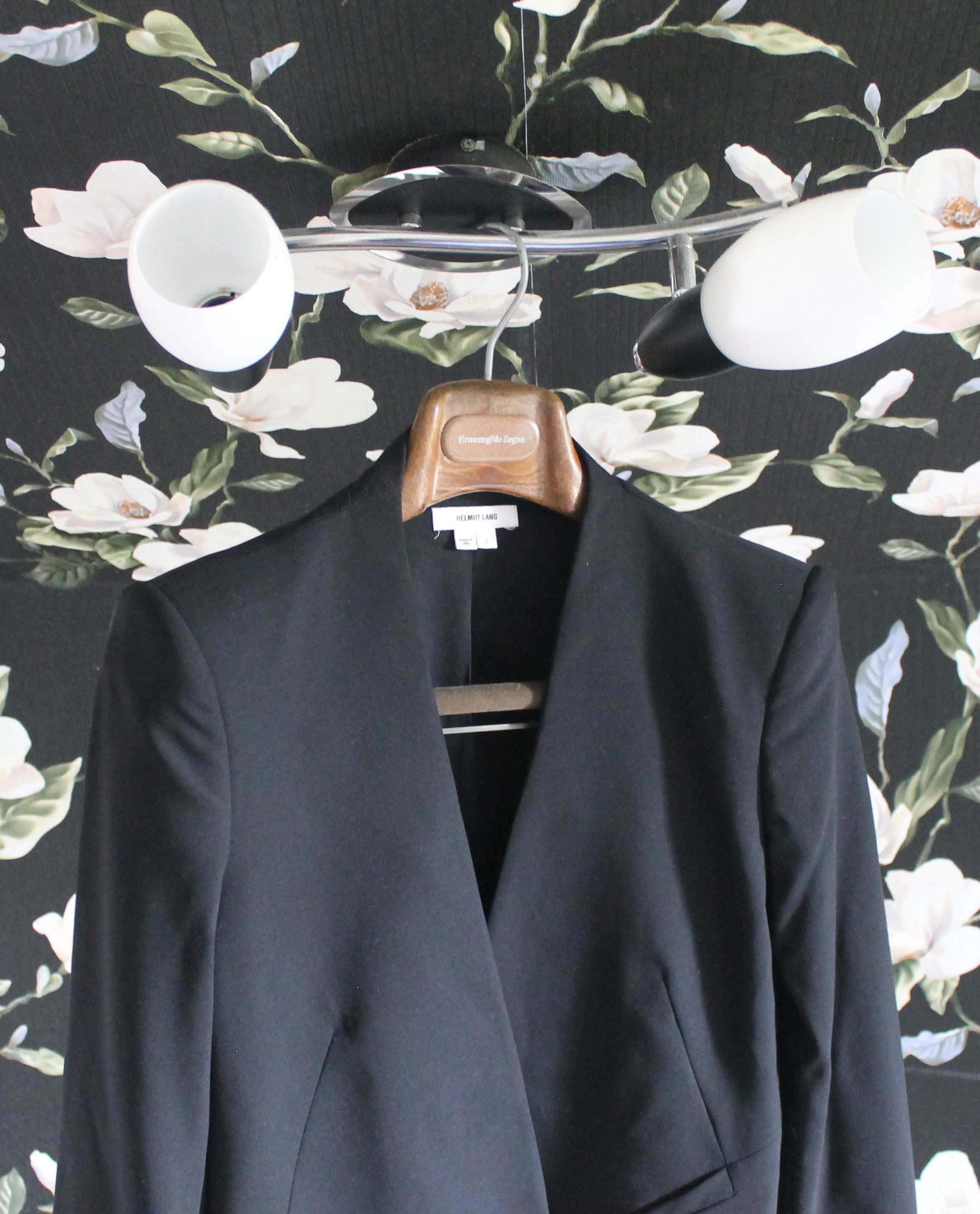 Helmut Lang Helmut Lang Size US2 Black Cropped Tuxedo Blazer Size XS / US 0-2 / IT 36-38 - 2 Thumbnail