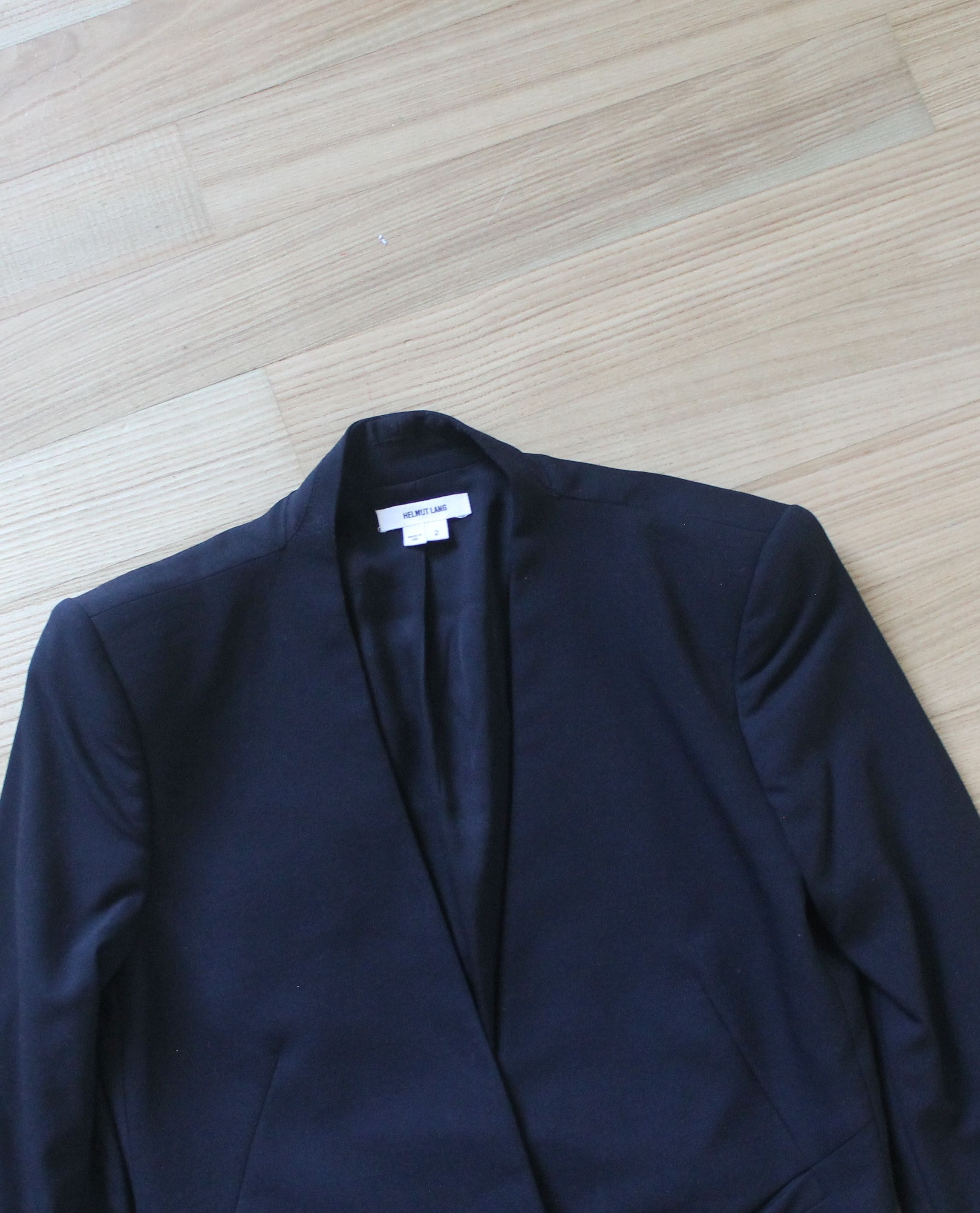 Helmut Lang Helmut Lang Size US2 Black Cropped Tuxedo Blazer Size XS / US 0-2 / IT 36-38 - 6 Thumbnail