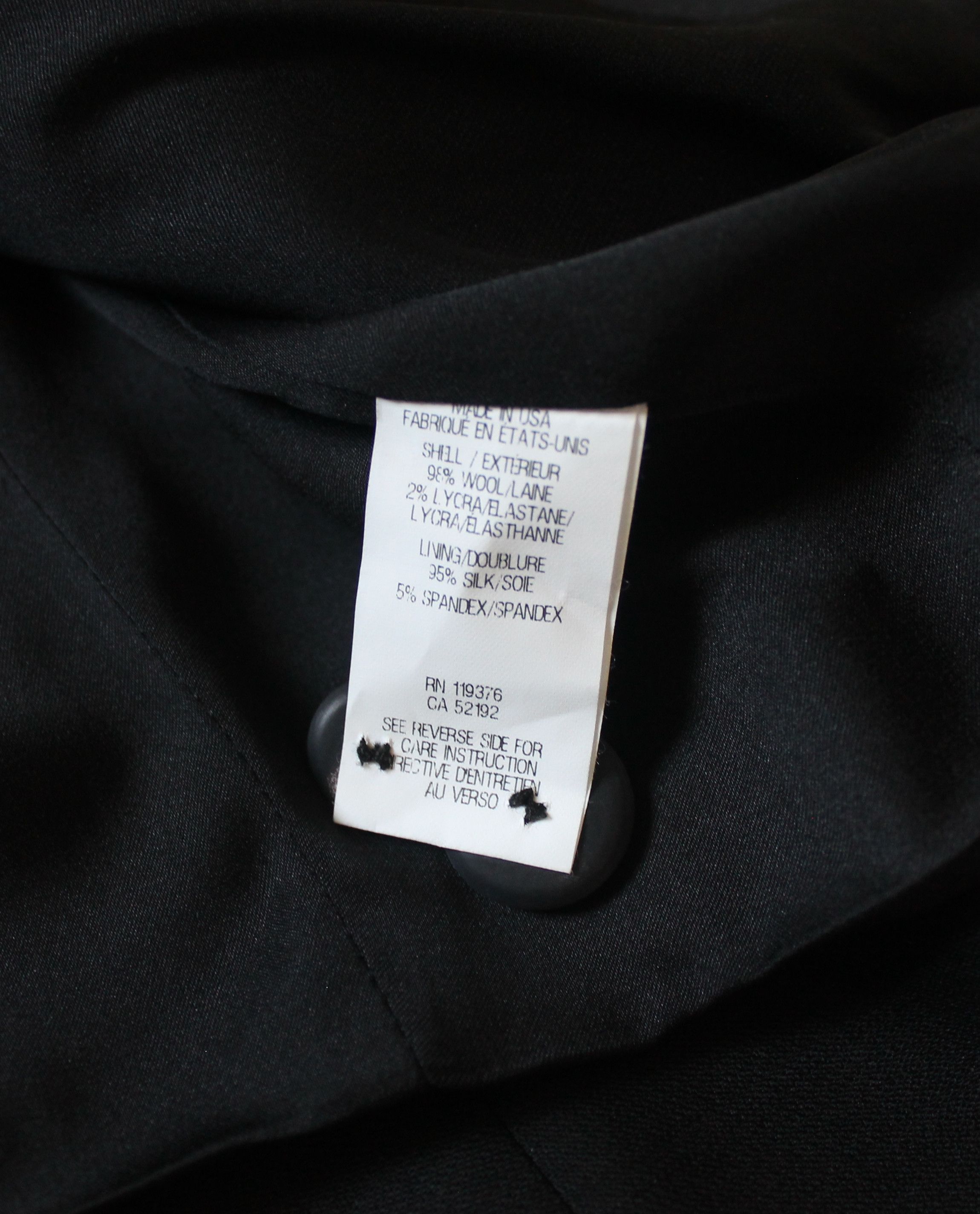 Helmut Lang Helmut Lang Size US2 Black Cropped Tuxedo Blazer Size XS / US 0-2 / IT 36-38 - 9 Thumbnail