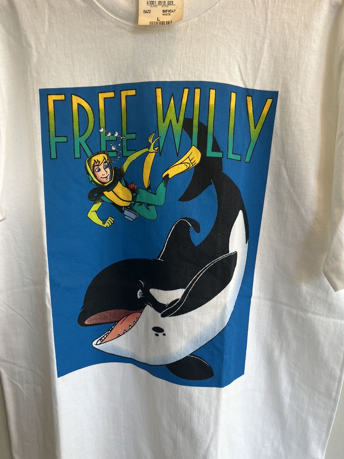 Acme Clothing × Warner Bros VINTAGE 1995 FREE WILLY ANIMATION TV SERIES WARNER BROS Size US L / EU 52-54 / 3 - 2 Thumbnail