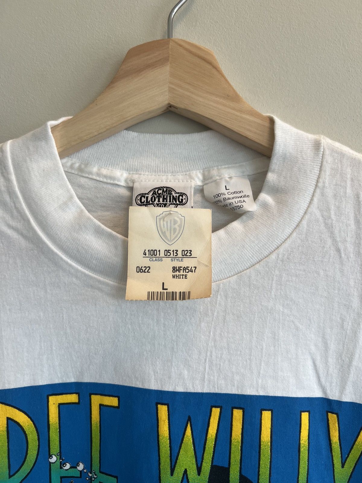 Acme Clothing × Warner Bros VINTAGE 1995 FREE WILLY ANIMATION TV SERIES WARNER BROS Size US L / EU 52-54 / 3 - 3 Thumbnail