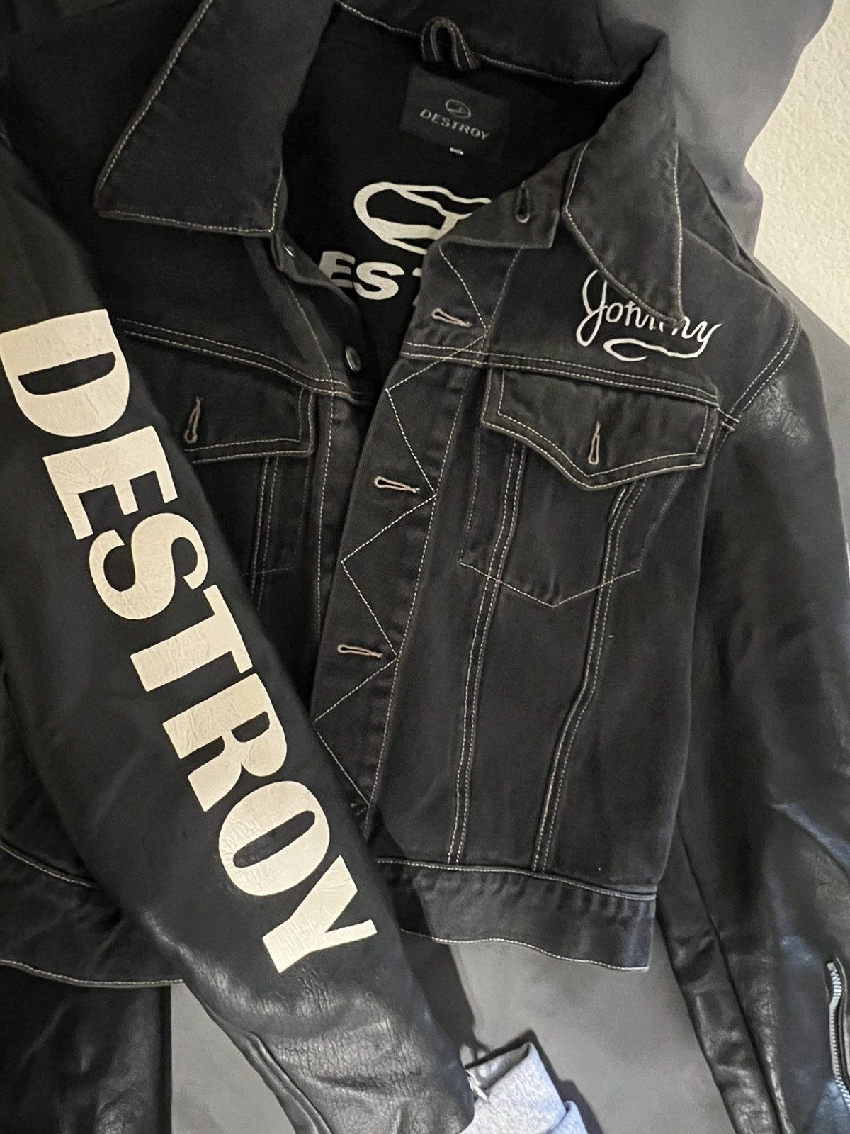 John Richmond John Richmond “Destroy” leather jacket | Grailed