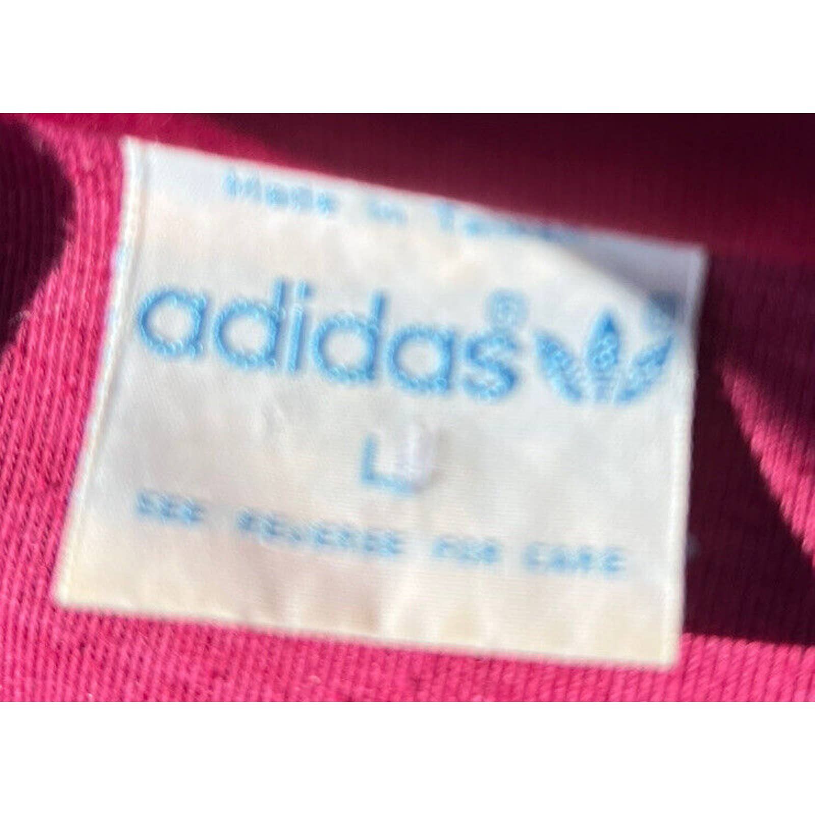 Adidas Vintage 80s Adidas Trefoil Logo Track Jacket Mens Large Red Size US L / EU 52-54 / 3 - 3 Preview