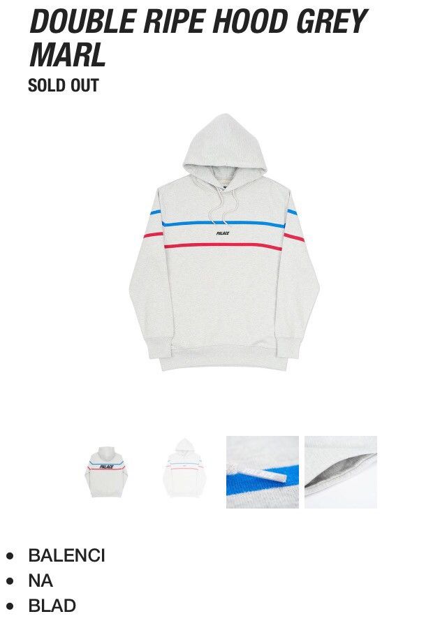Palace double ripe hoodie clearance