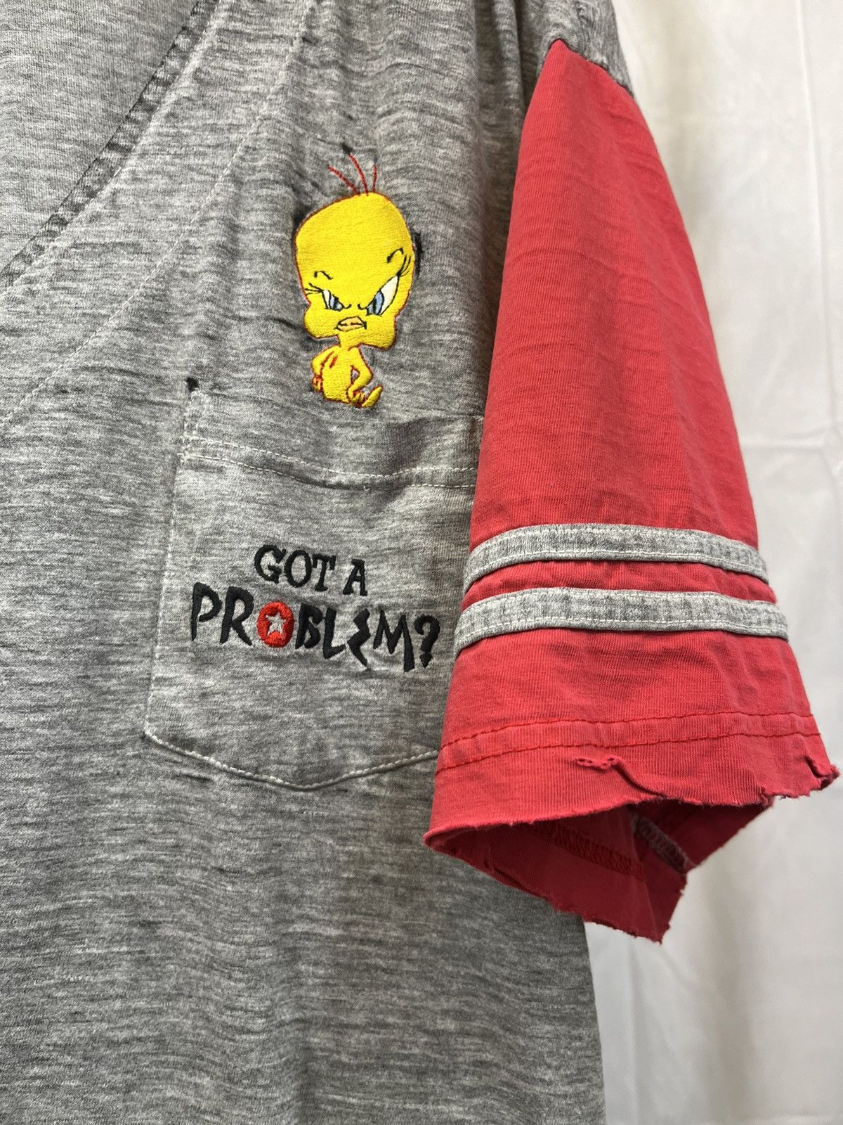 Vintage Thrashed Oversize Looney Tunes Faded Baseball Shirt XXXL Size US XXL / EU 58 / 5 - 5 Thumbnail