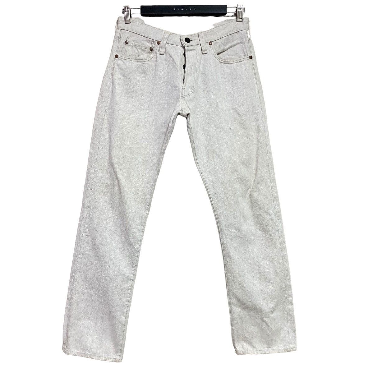 TUKI Japanese Brand TUKI OffWhite Colour Denim Jeans Size US 29 - 2 Thumbnail