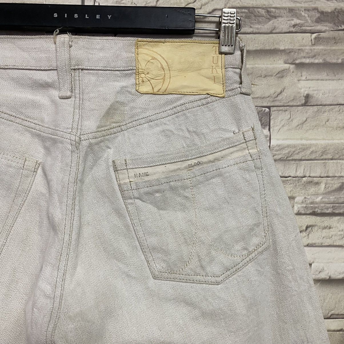 TUKI Japanese Brand TUKI OffWhite Colour Denim Jeans Size US 29 - 12 Thumbnail
