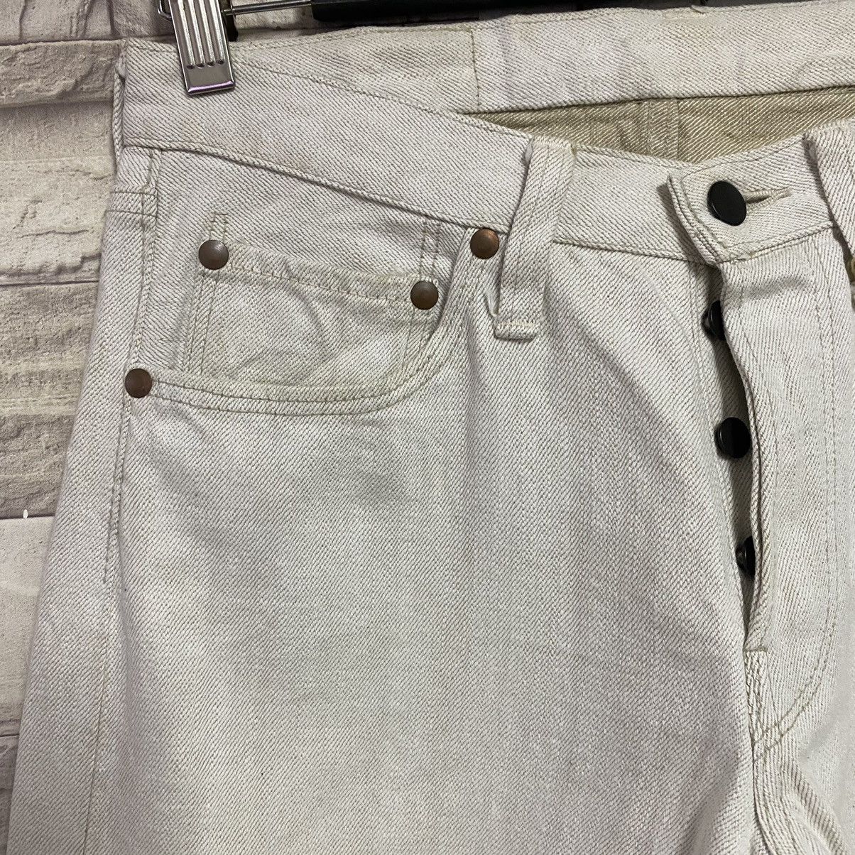 TUKI Japanese Brand TUKI OffWhite Colour Denim Jeans Size US 29 - 7 Thumbnail