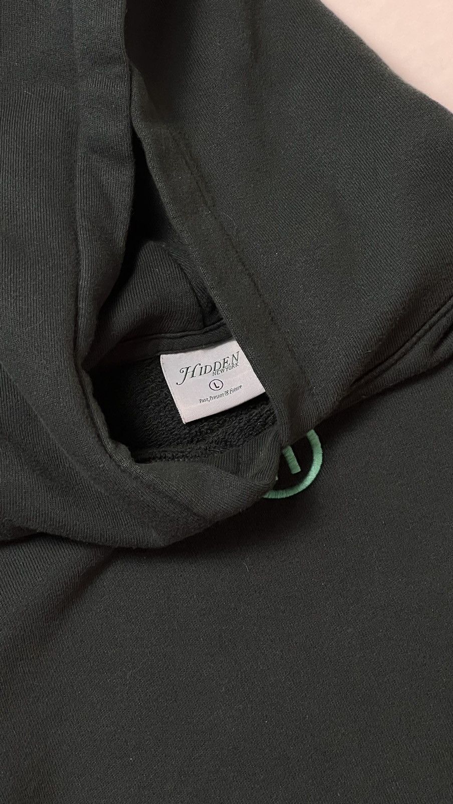 HIDDEN Hidden NY Mini Logo Hoodie Green | Grailed
