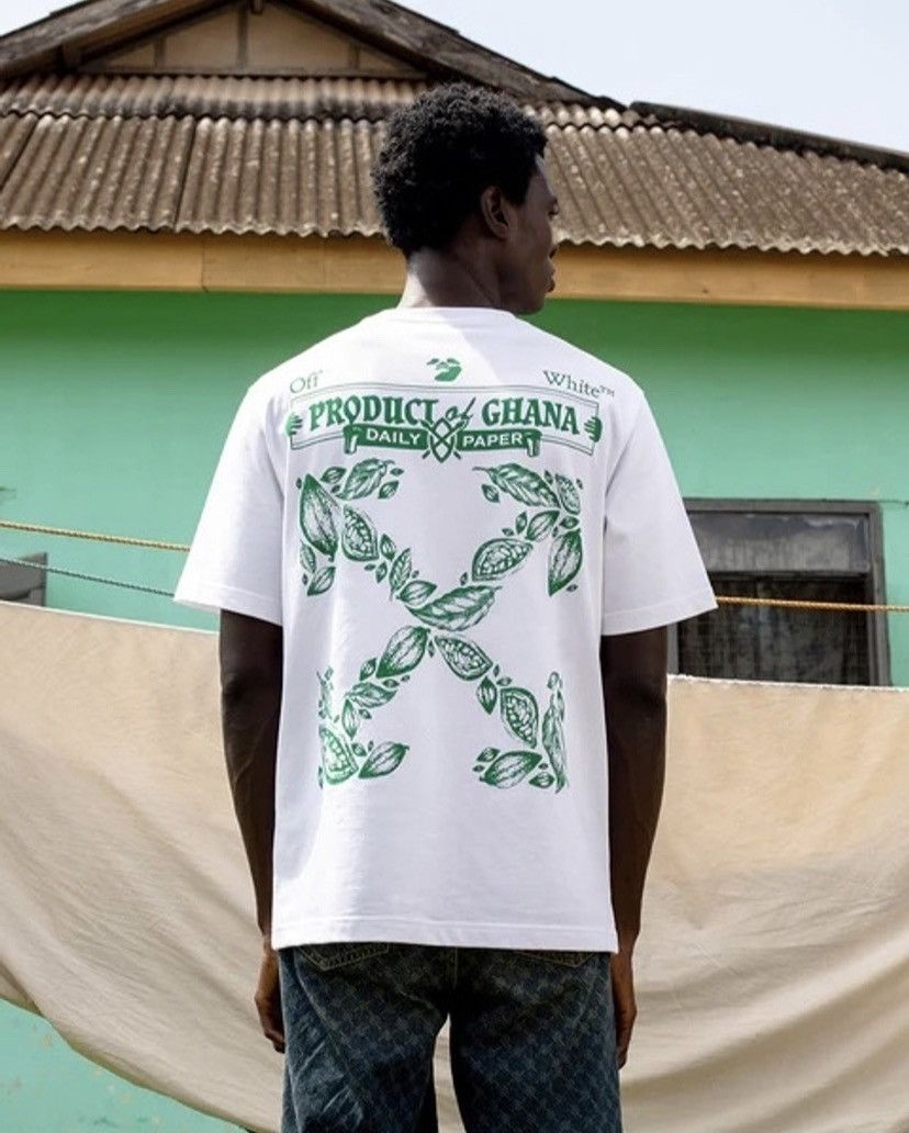Off White X Daily Paper Product Of Ghana Shirt Size L