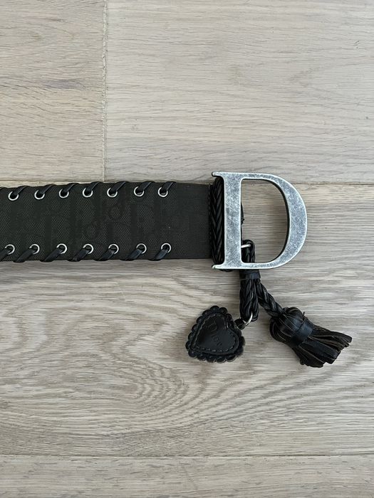 Dior Vintage Monogram Tassle Heart Leather Belt Size ONE SIZE - 1 Preview