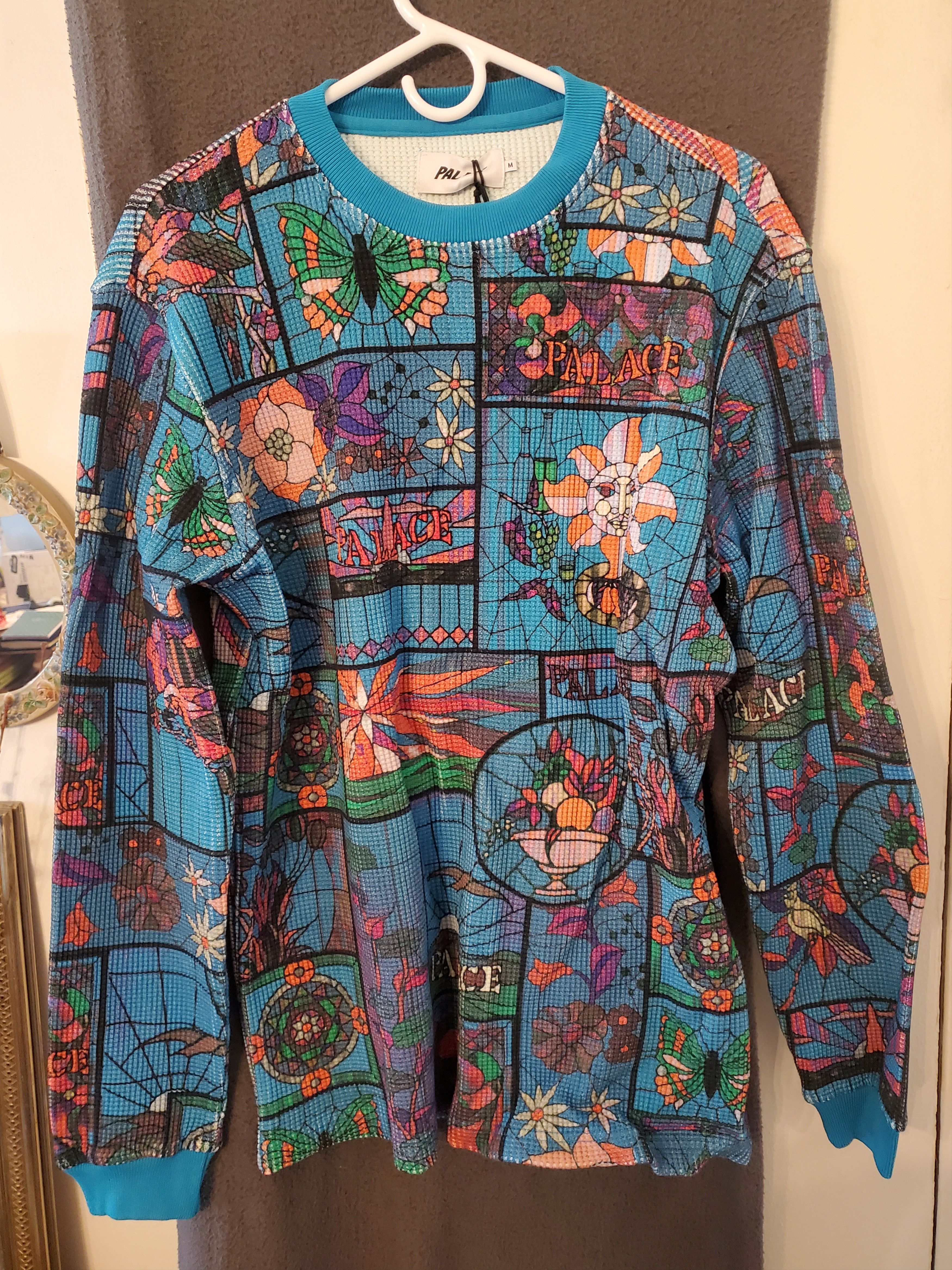 Palace Muchas Glassias Waffle Longsleeve Size M | Grailed