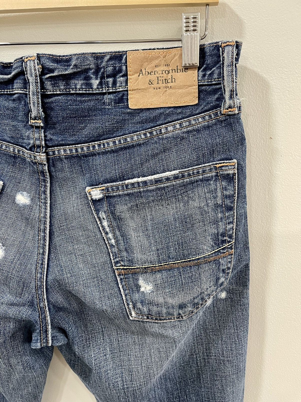 Abercrombie & Fitch VINTAGE DISTRESSED ABERCROMBIE & FITCH FLARED DENIM SIZE 32 Size US 32 / EU 48 - 14 Thumbnail