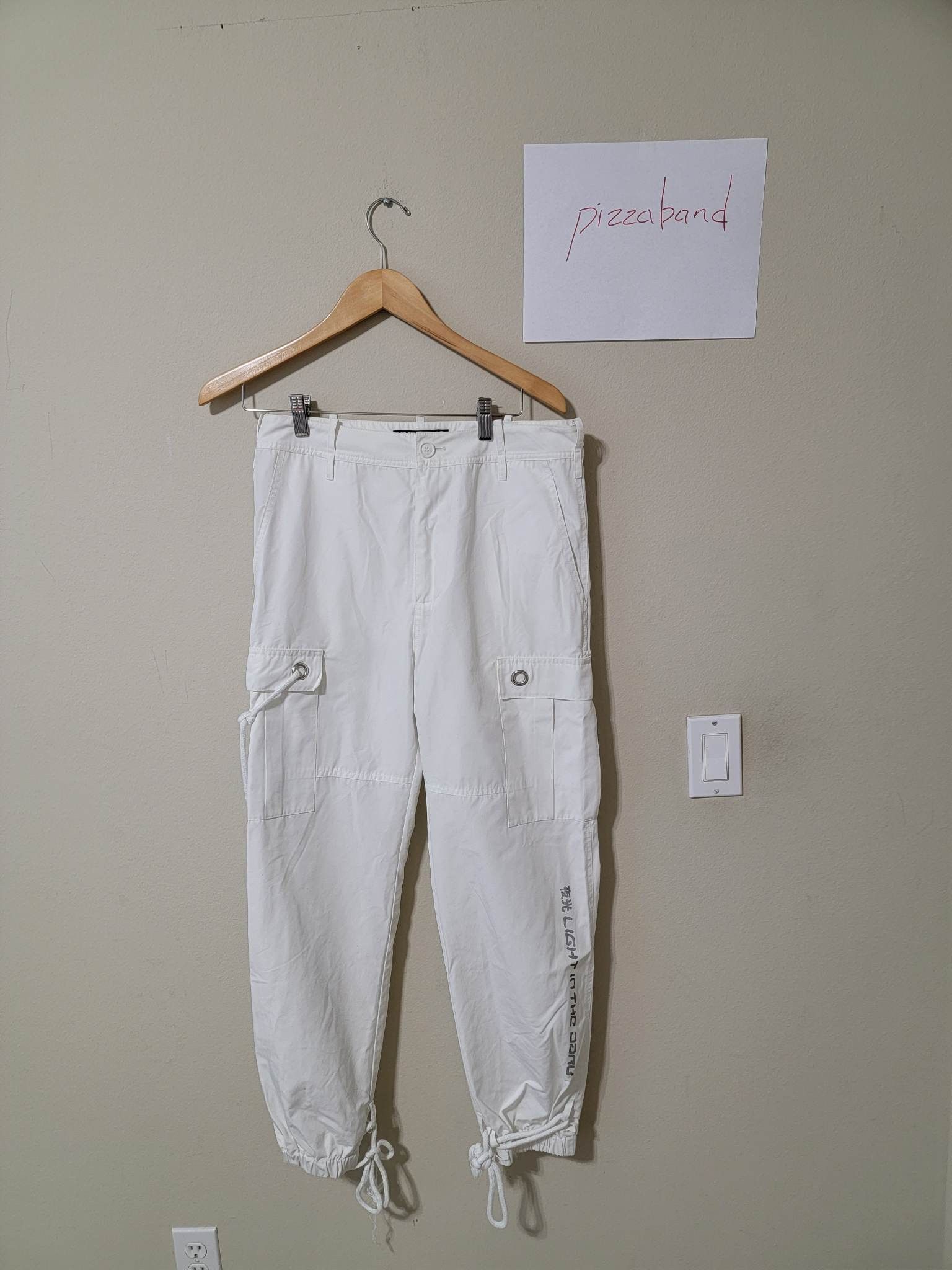 Hyein Seo Hyein Seo White Bondage Pants Size US 32 / EU 48 - 1 Thumbnail