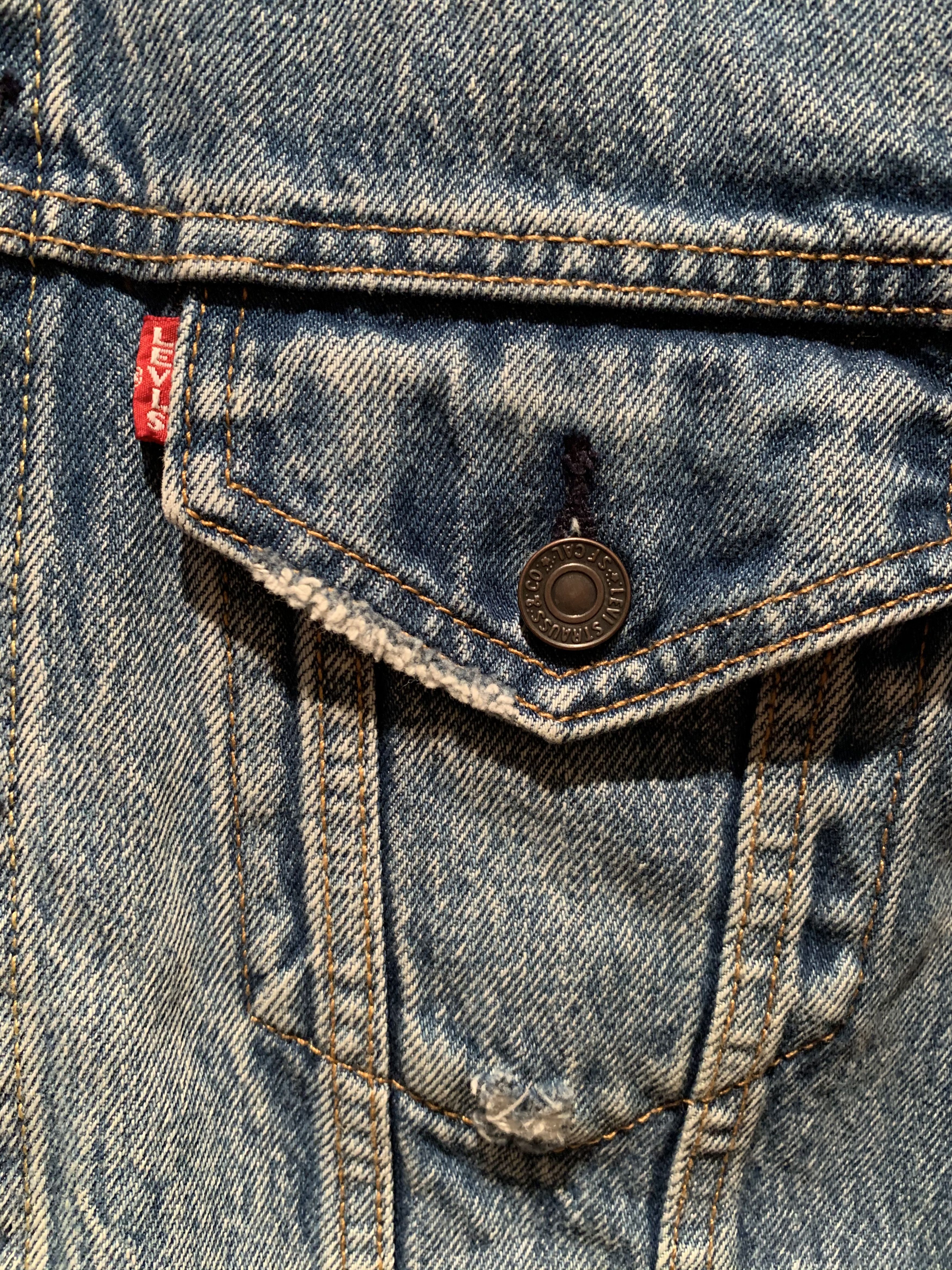 Levi's *RARE* New Levi’s Premium Big E Blanket Back Denim Jacket Size US XL / EU 56 / 4 - 4 Thumbnail