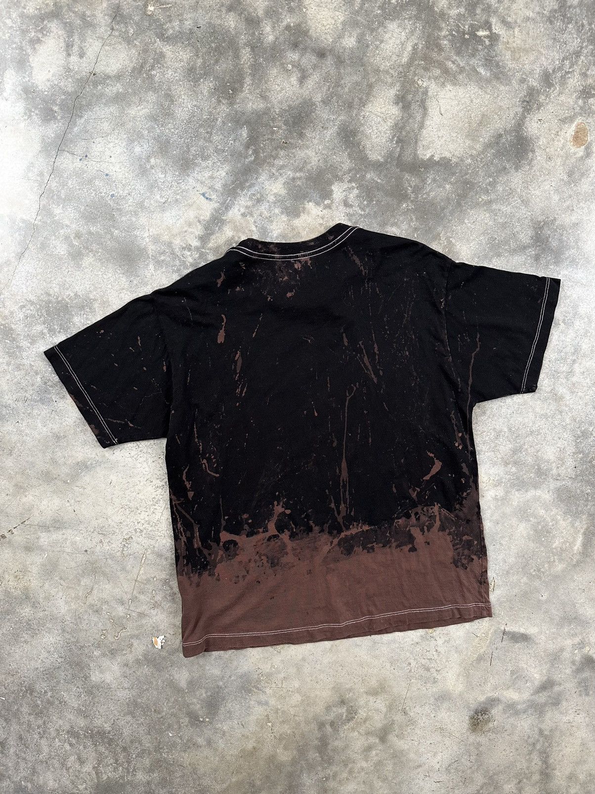 424 424 On Fairfax Black / Bleach Center Logo Tee Sz. Medium Size US M / EU 48-50 / 2 - 4 Thumbnail