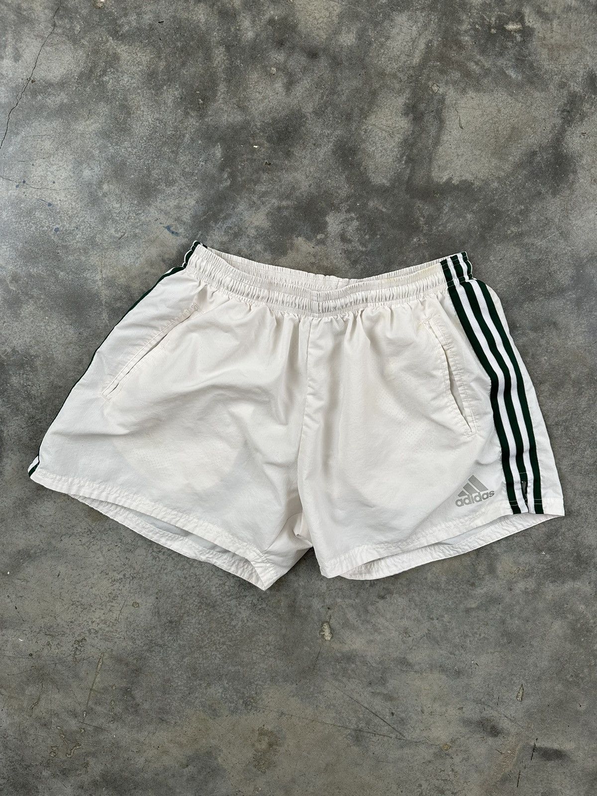 Adidas Gosha Rubchinskiy x Adidas White Retro Striped Track Shorts Grailed