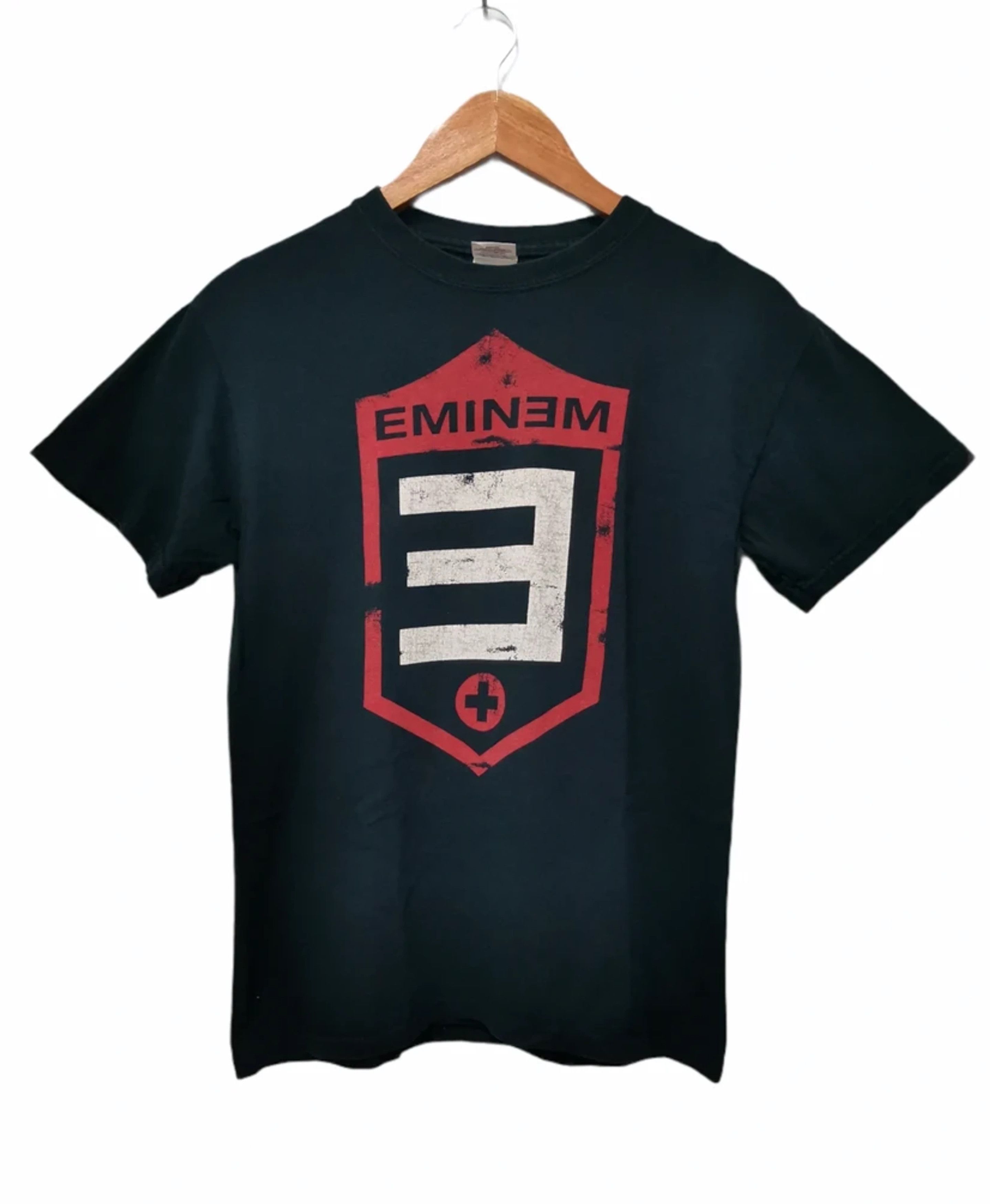 EMINEM Rap T-shirt, Men's S size cotton black type Vintage Second Hand