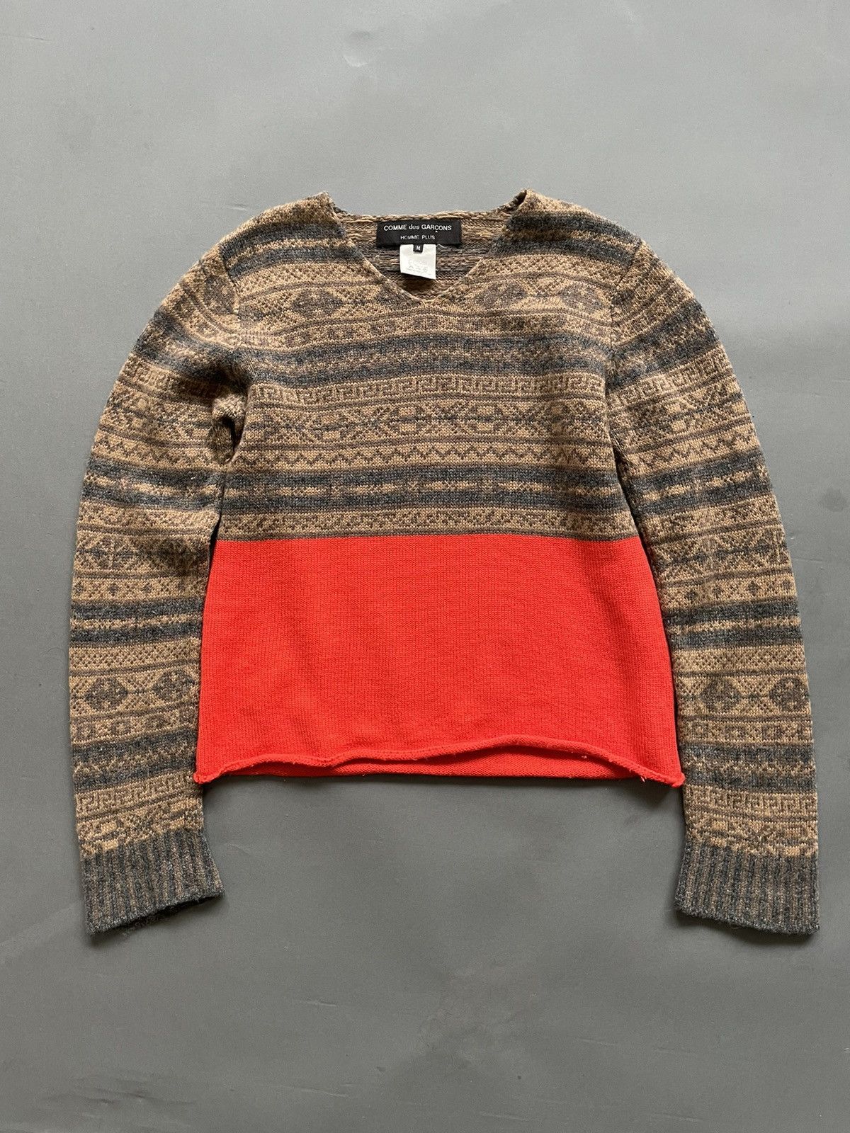 Pre-owned Comme Des Garçons Homme Deux Aw1996 Cdg Homme Plus Runway Knit In Browns