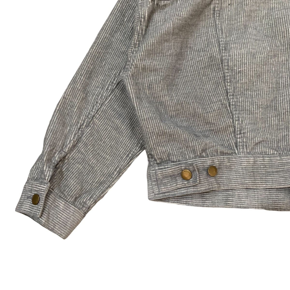 Beauty Beast × Japanese Brand × Vintage Vintage Earth Music & Ecology Striped Button Cropped Jacket Size M / US 6-8 / IT 42-44 - 10 Thumbnail