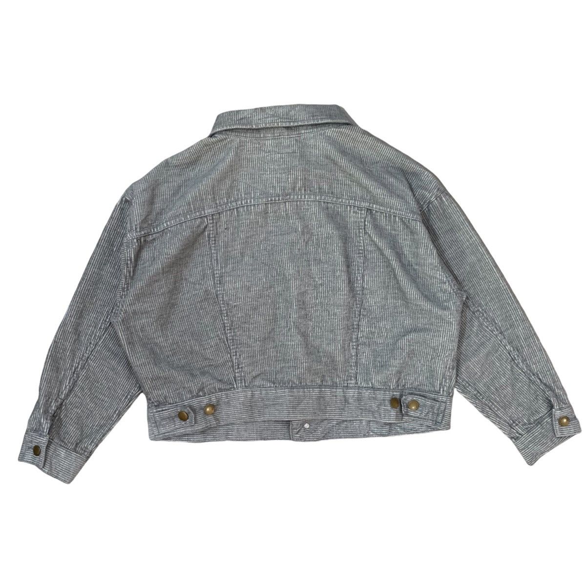Beauty Beast × Japanese Brand × Vintage Vintage Earth Music & Ecology Striped Button Cropped Jacket Size M / US 6-8 / IT 42-44 - 9 Thumbnail