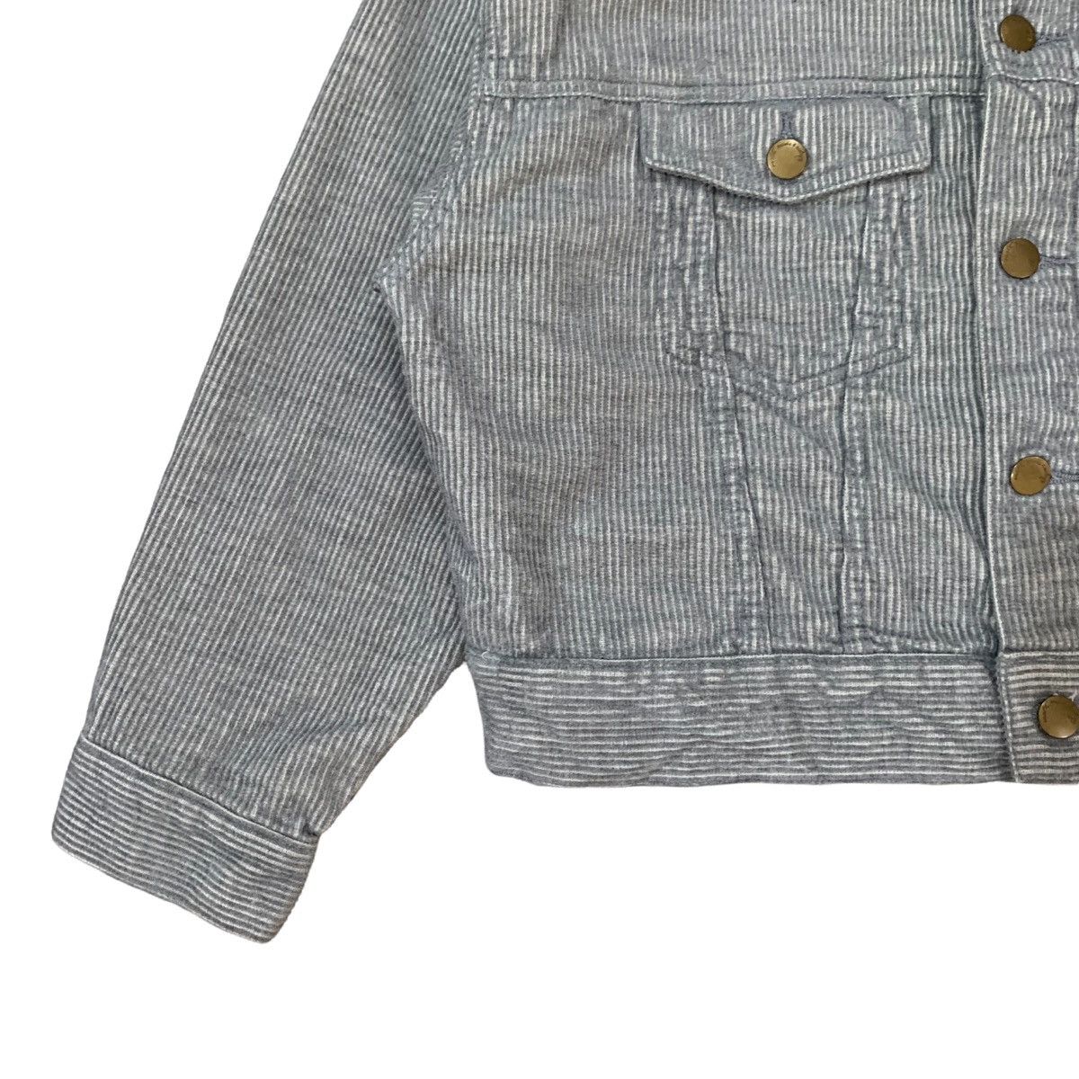 Beauty Beast × Japanese Brand × Vintage Vintage Earth Music & Ecology Striped Button Cropped Jacket Size M / US 6-8 / IT 42-44 - 7 Thumbnail