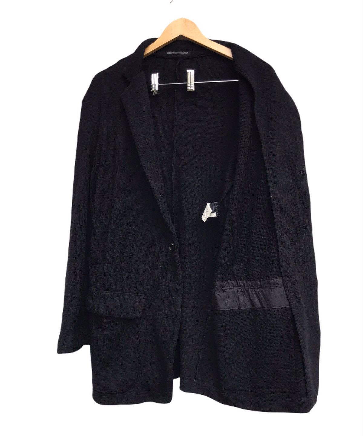 Yohji Yamamoto Ys Yohji Yamamoto Knit Laine Wool Long Cardigan Women Size ONE SIZE - 3 Thumbnail