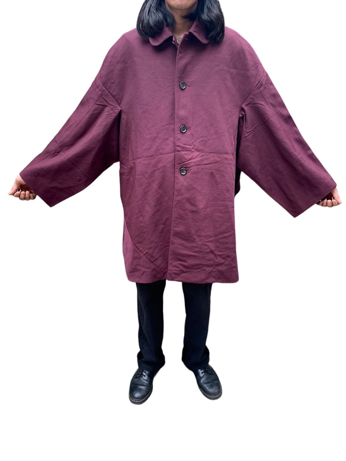 Comme des Garcons × Vintage Vtg 1996 robe de chambre comme des garcons oversize coat Size US XL / EU 56 / 4 - 11 Thumbnail