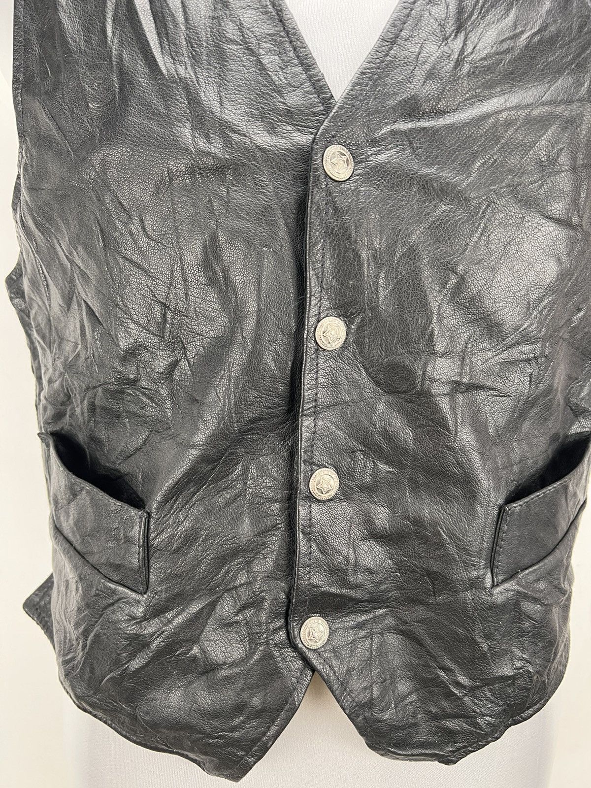 Leather 🔥Rare🔥Vintage Vest Leather Jacket Size US M / EU 48-50 / 2 - 11 Thumbnail