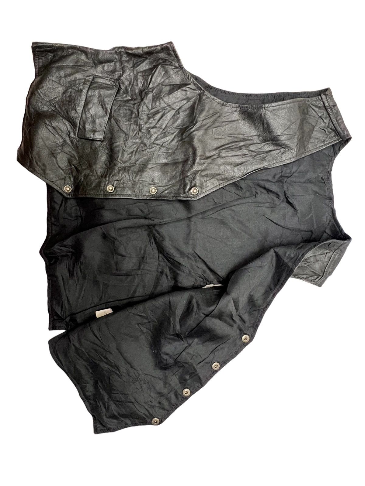 Leather 🔥Rare🔥Vintage Vest Leather Jacket Size US M / EU 48-50 / 2 - 2 Thumbnail