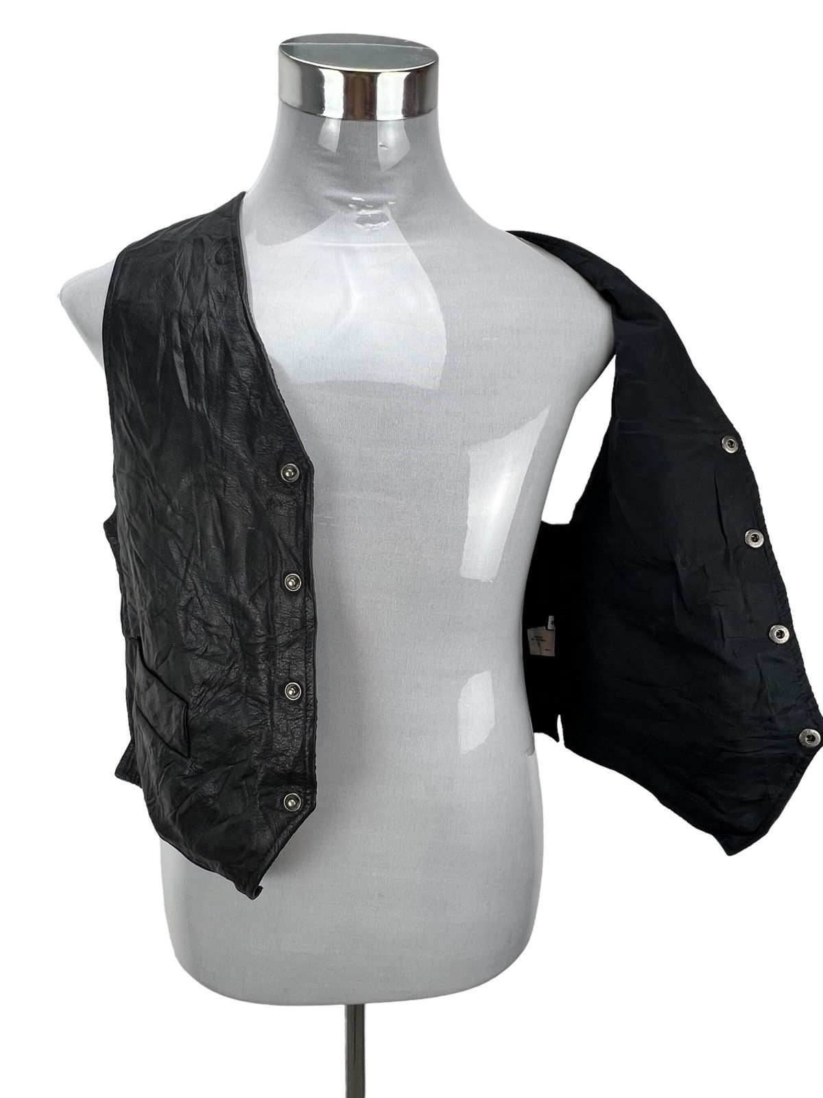 Leather 🔥Rare🔥Vintage Vest Leather Jacket Size US M / EU 48-50 / 2 - 1 Thumbnail
