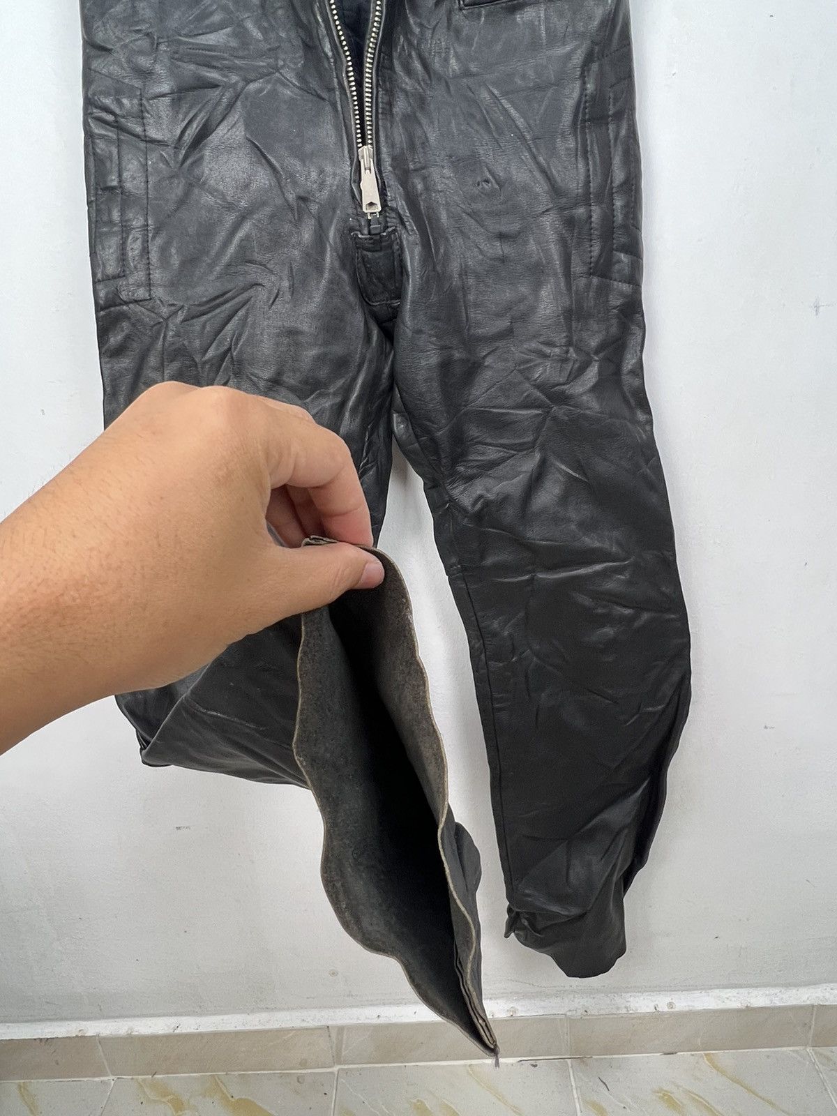 Leather 🔥Rare🔥Vintage Fremantle Leather Jumpsuit/ Overall Size US 41 - 19 Thumbnail