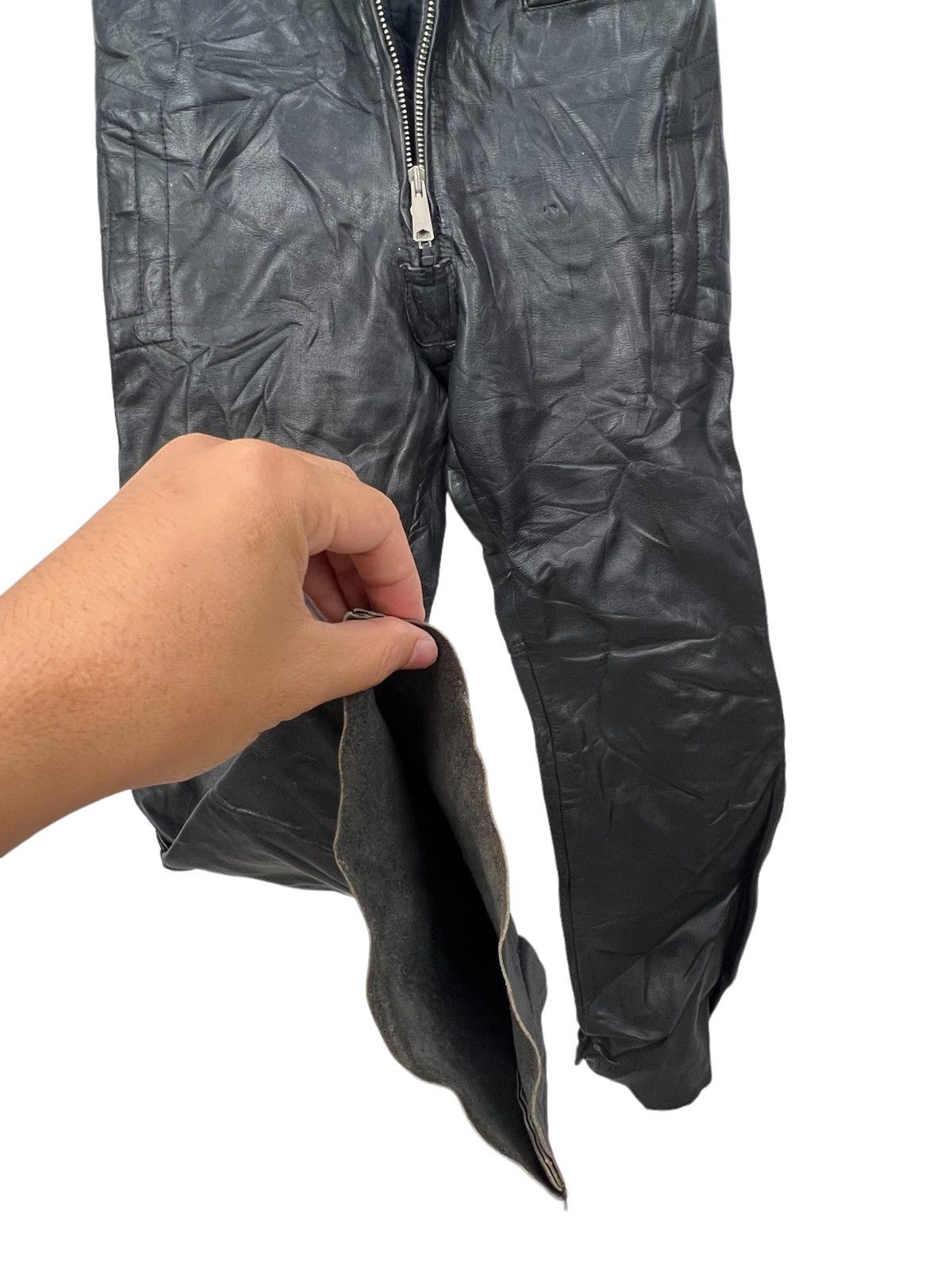 Leather 🔥Rare🔥Vintage Fremantle Leather Jumpsuit/ Overall Size US 41 - 10 Thumbnail