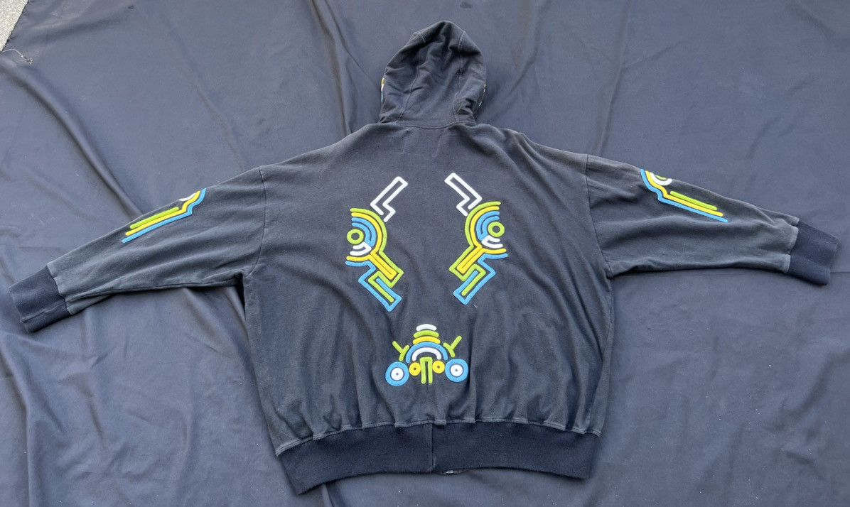 KTZ KTZ Tribal Embroidery Sun Faded Black Oversize Hoodie Size US S / EU 44-46 / 1 - 4 Thumbnail
