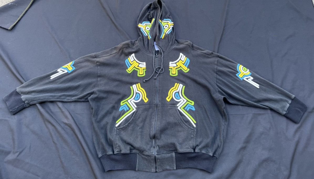 KTZ KTZ Tribal Embroidery Sun Faded Black Oversize Hoodie Size US S / EU 44-46 / 1 - 1 Thumbnail