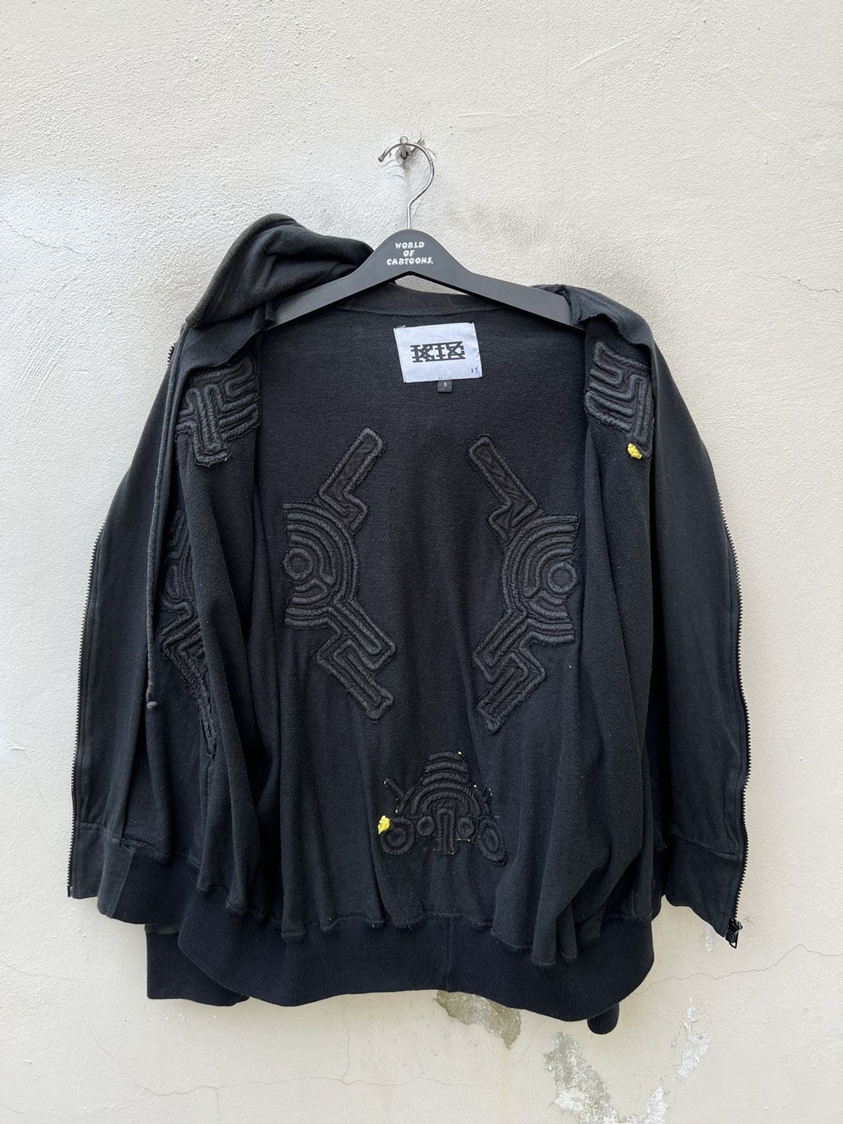KTZ KTZ Tribal Embroidery Sun Faded Black Oversize Hoodie Size US S / EU 44-46 / 1 - 20 Thumbnail