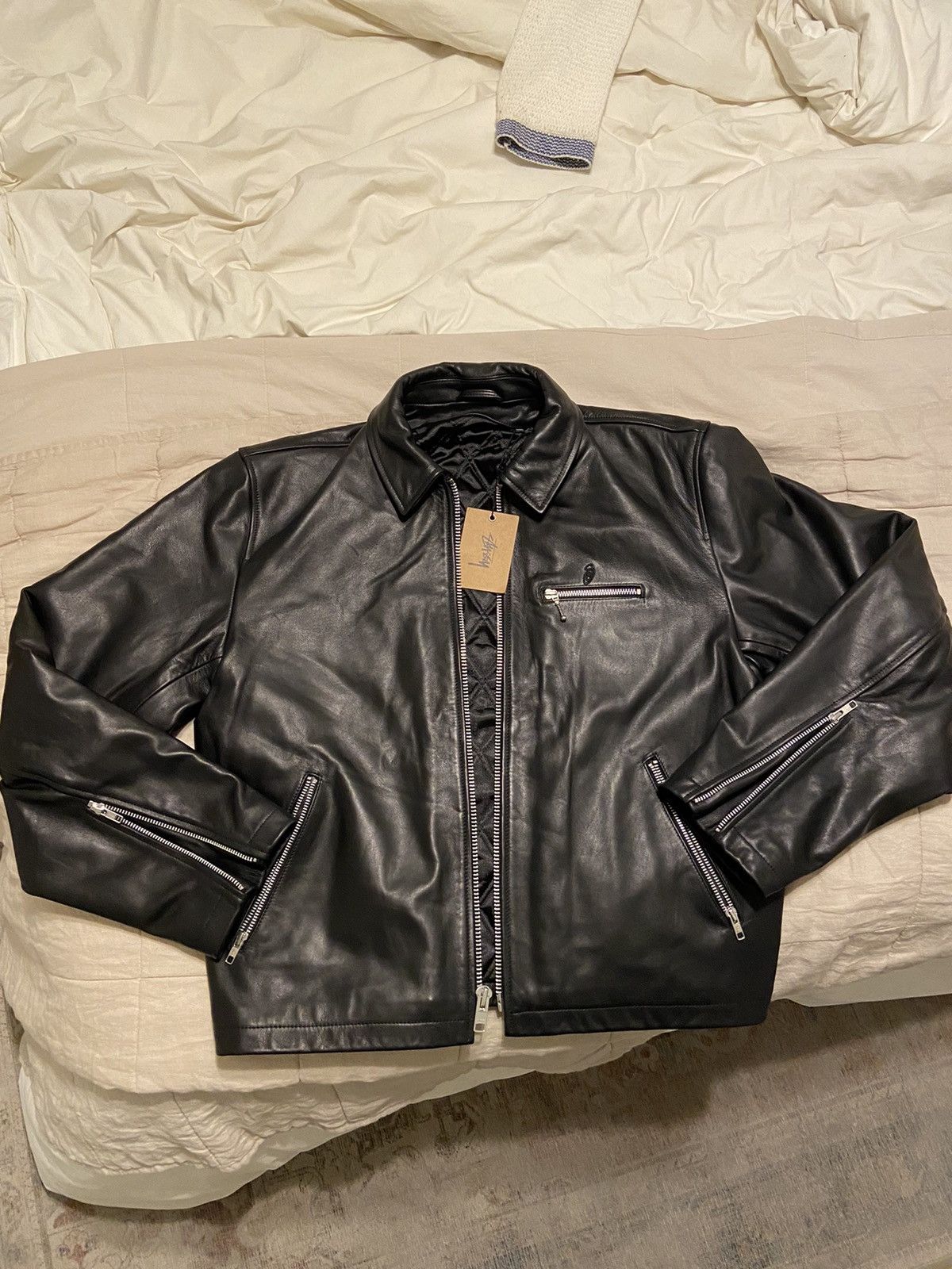 Stussy Leather Bing Jacket-