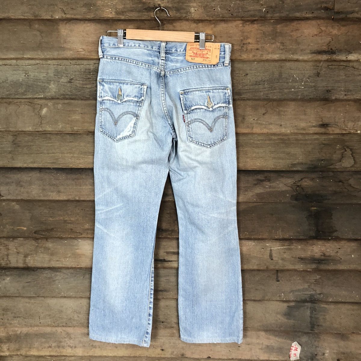 Levi's 517 vintage Levis Blue Distressed Denim Pants #5000 Size US 29 - 12 Thumbnail