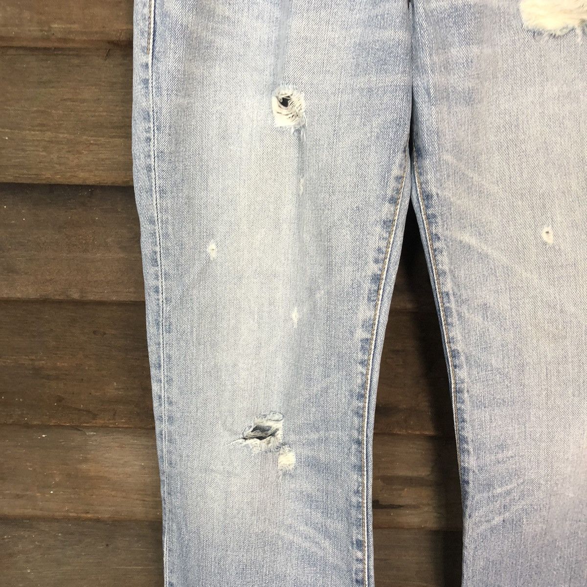 Levi's 517 vintage Levis Blue Distressed Denim Pants #5000 Size US 29 - 8 Thumbnail