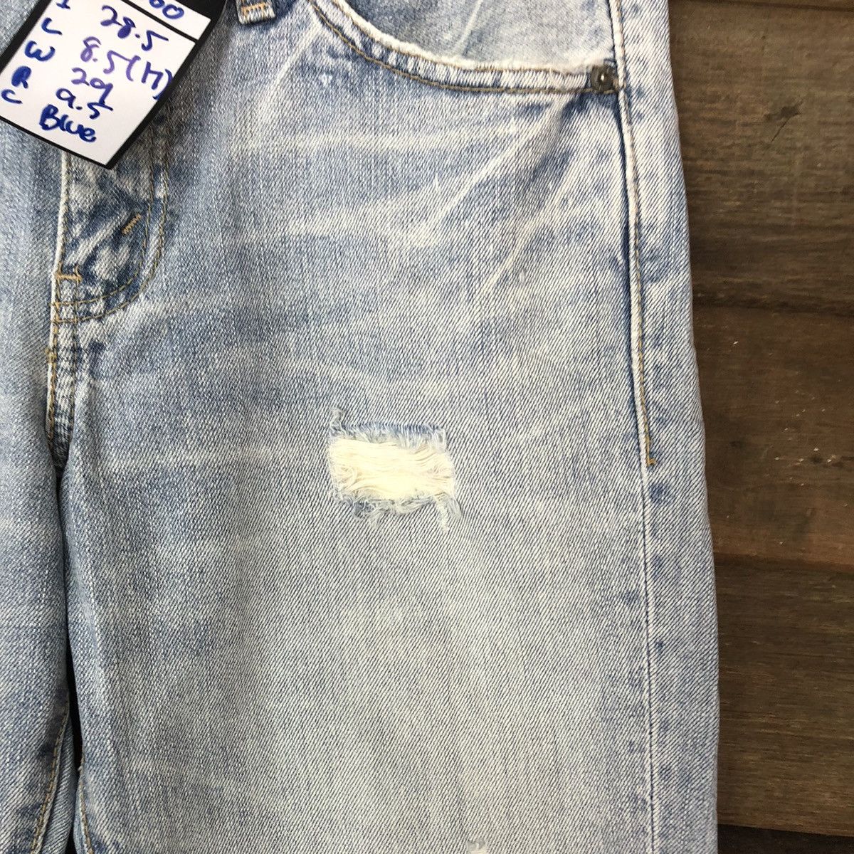 Levi's 517 vintage Levis Blue Distressed Denim Pants #5000 Size US 29 - 9 Thumbnail