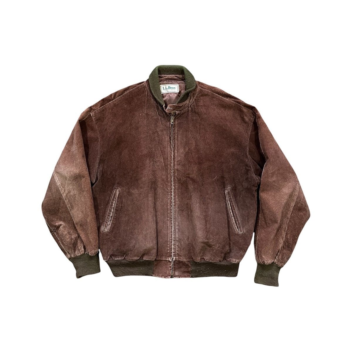 L.L. Bean 80s l.l. bean suede leather bomber Size US XL / EU 56 / 4 - 1 Thumbnail