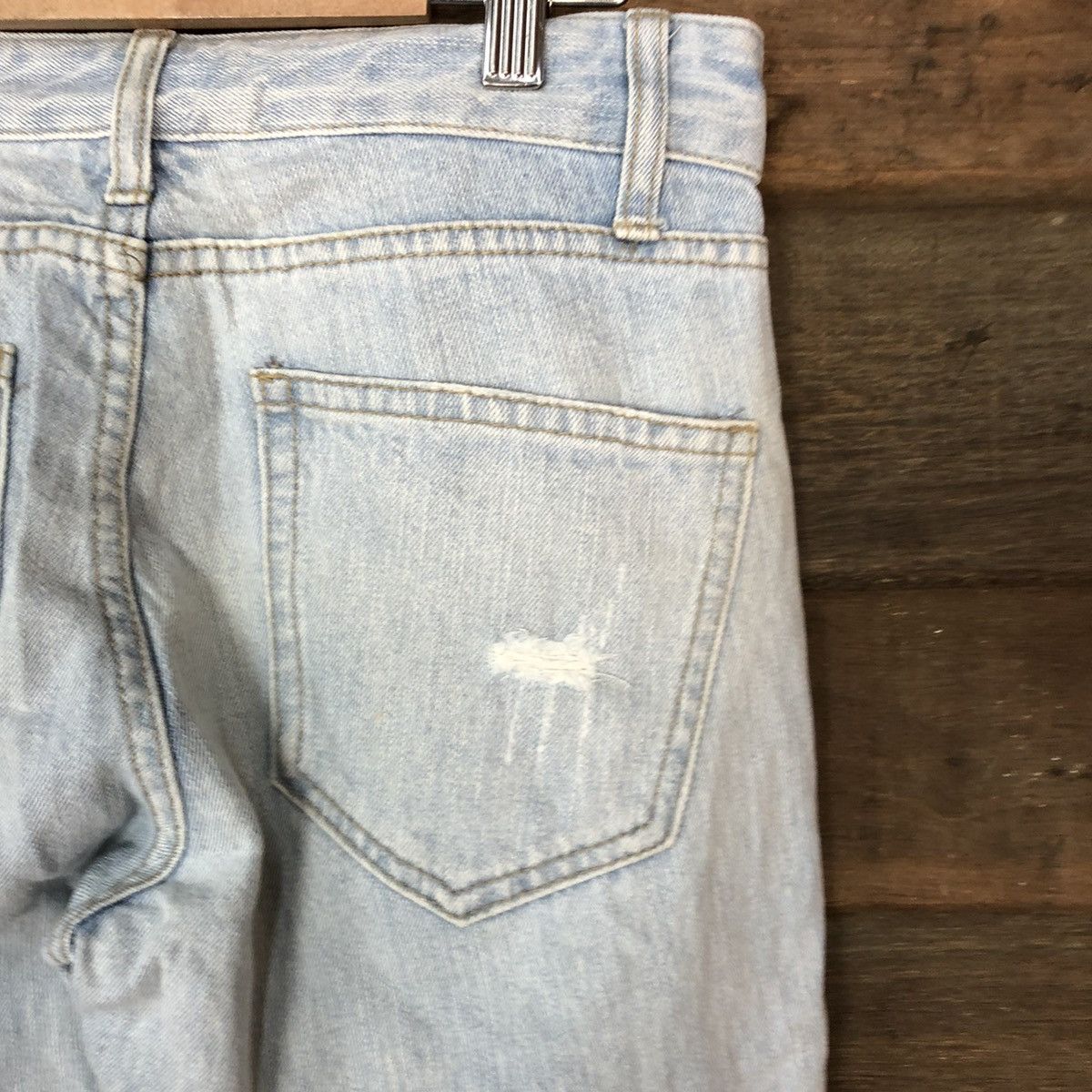 Japanese Brand Cecil Mcbee Blue Distressed Denim Pants #5094 Size 26" / US 2 / IT 38 - 15 Thumbnail