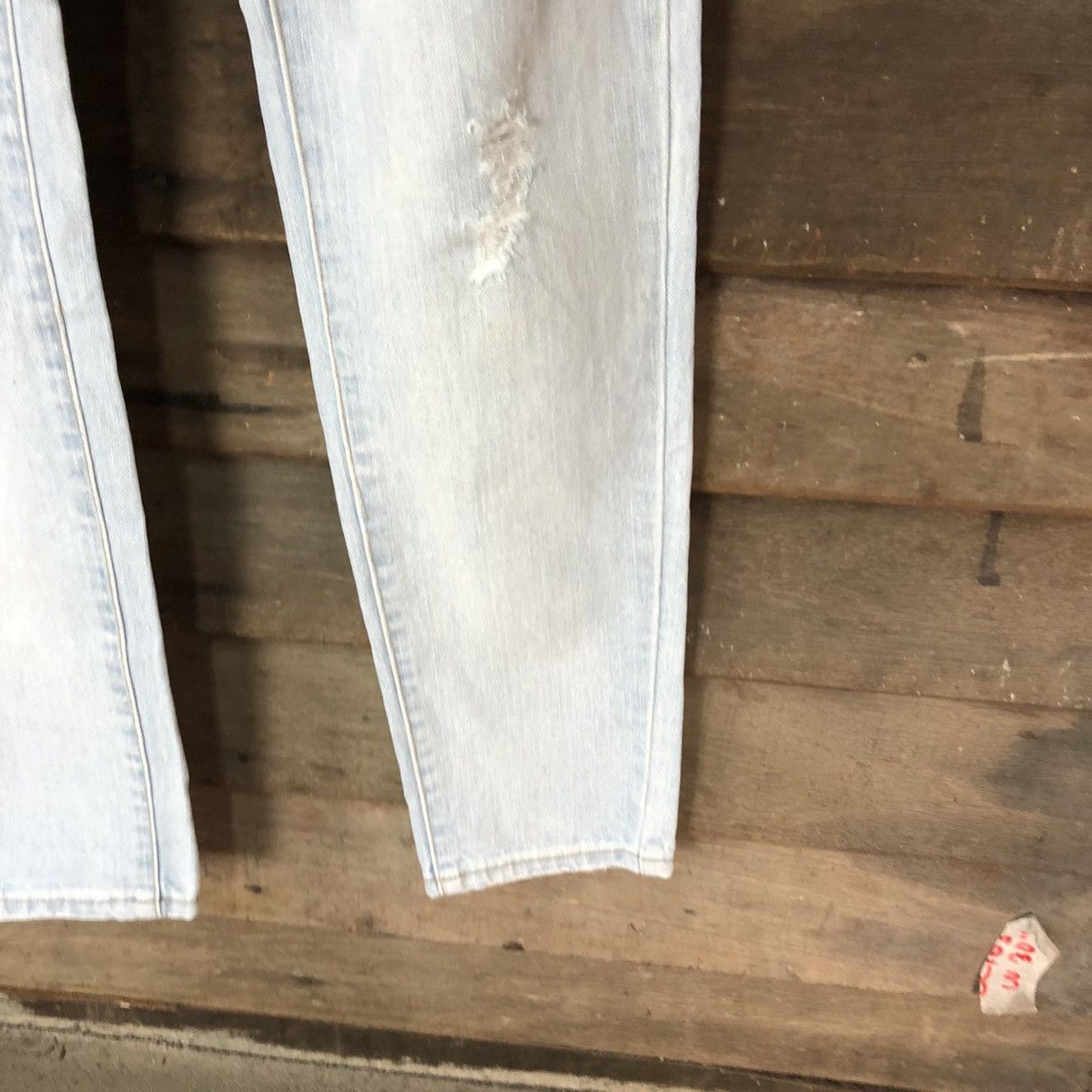 Japanese Brand Cecil Mcbee Blue Distressed Denim Pants #5094 Size 26" / US 2 / IT 38 - 9 Thumbnail