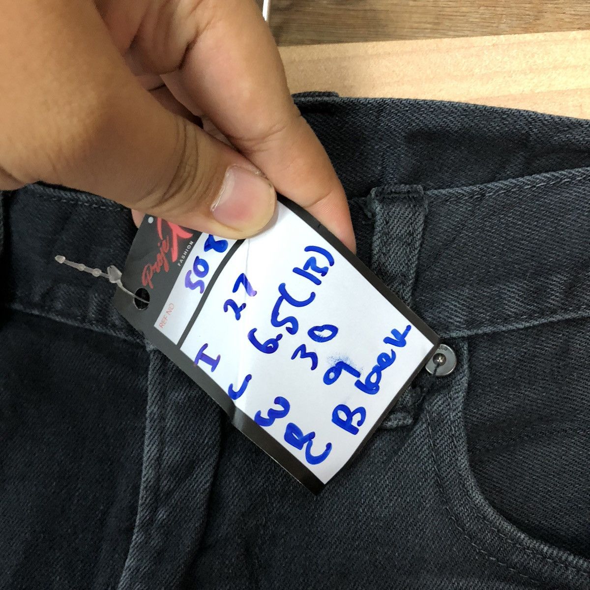 Japanese Brand Uniqlo Black Distressed Denim Pants #5089 Size US 30 / EU 46 - 8 Thumbnail