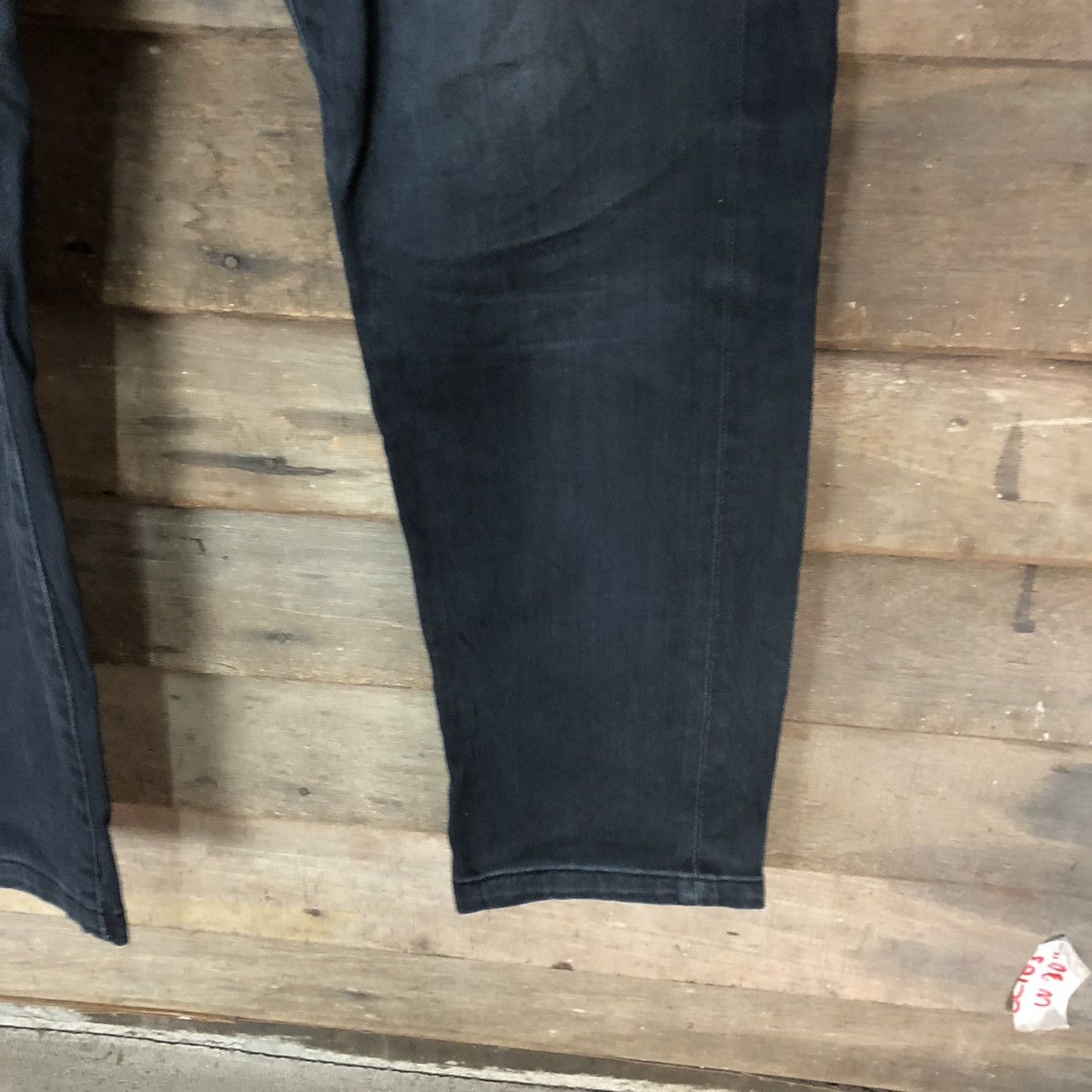 Japanese Brand Uniqlo Black Distressed Denim Pants #5089 Size US 30 / EU 46 - 7 Thumbnail