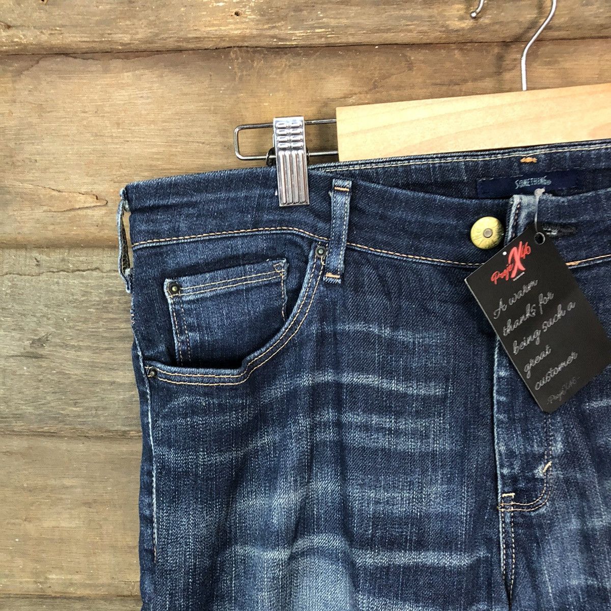 Edwin Something Edwin Blue Denim Pants #4651 Size 32" / US 10 / IT 46 - 4 Thumbnail