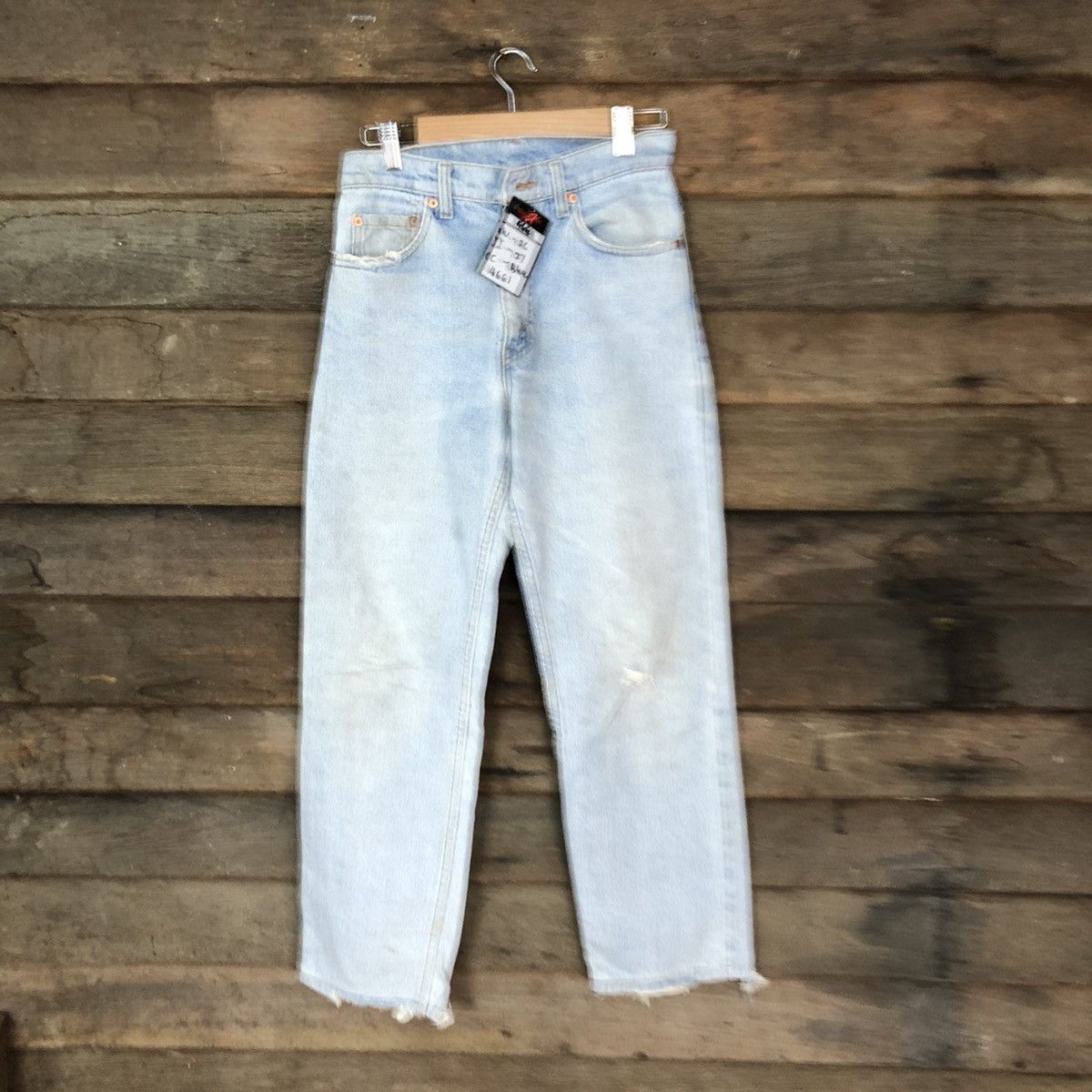 Levi's Levis Blue Distressed Denim Pants #4661 Size US 29 - 1 Thumbnail