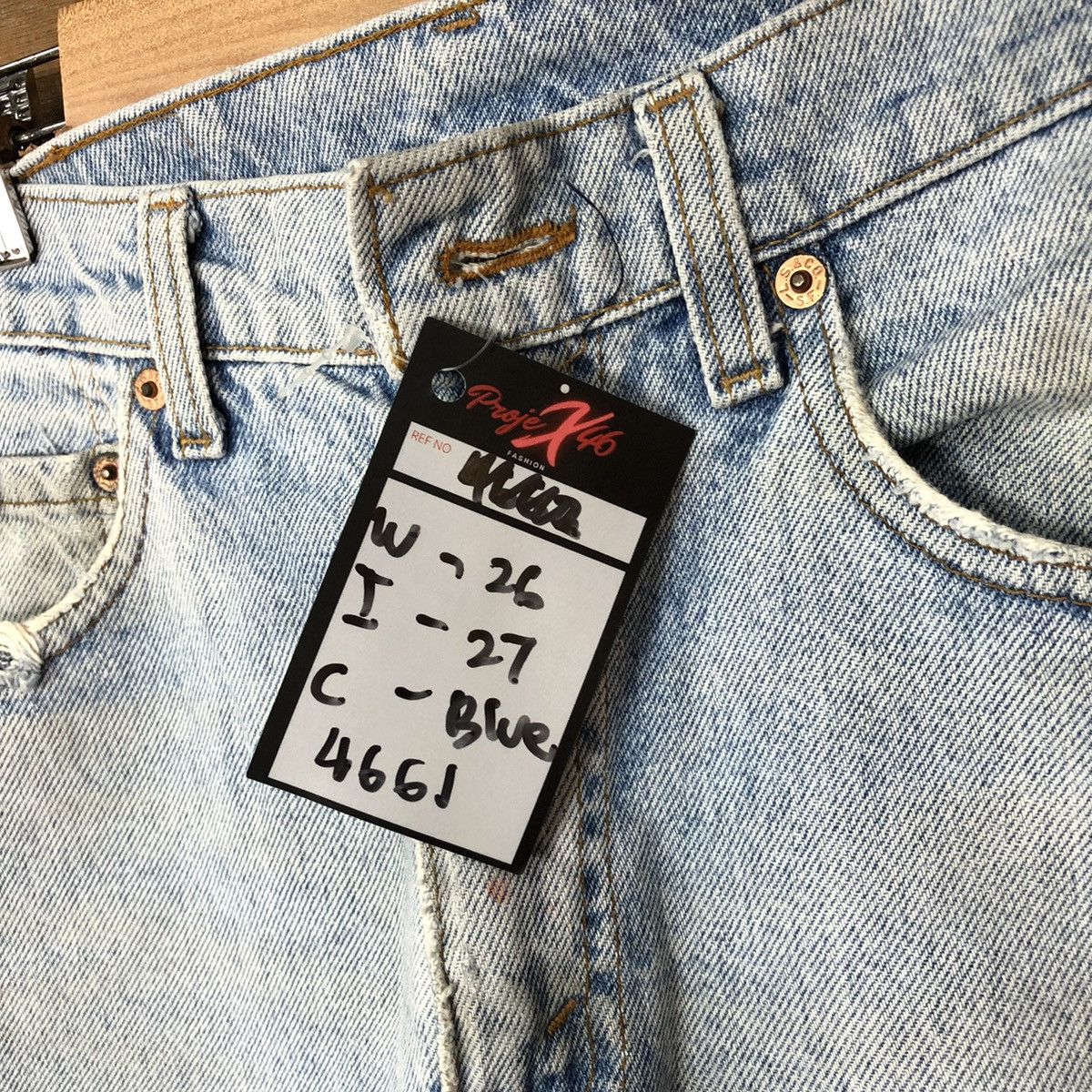 Levi's Levis Blue Distressed Denim Pants #4661 Size US 29 - 8 Thumbnail