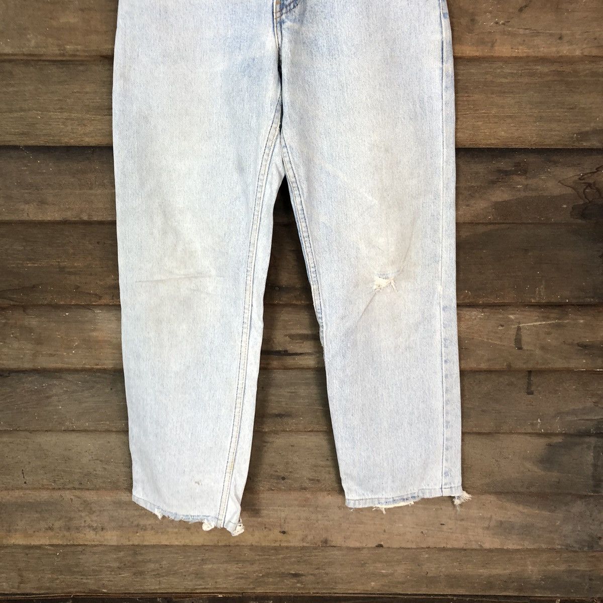 Levi's Levis Blue Distressed Denim Pants #4661 Size US 29 - 3 Thumbnail