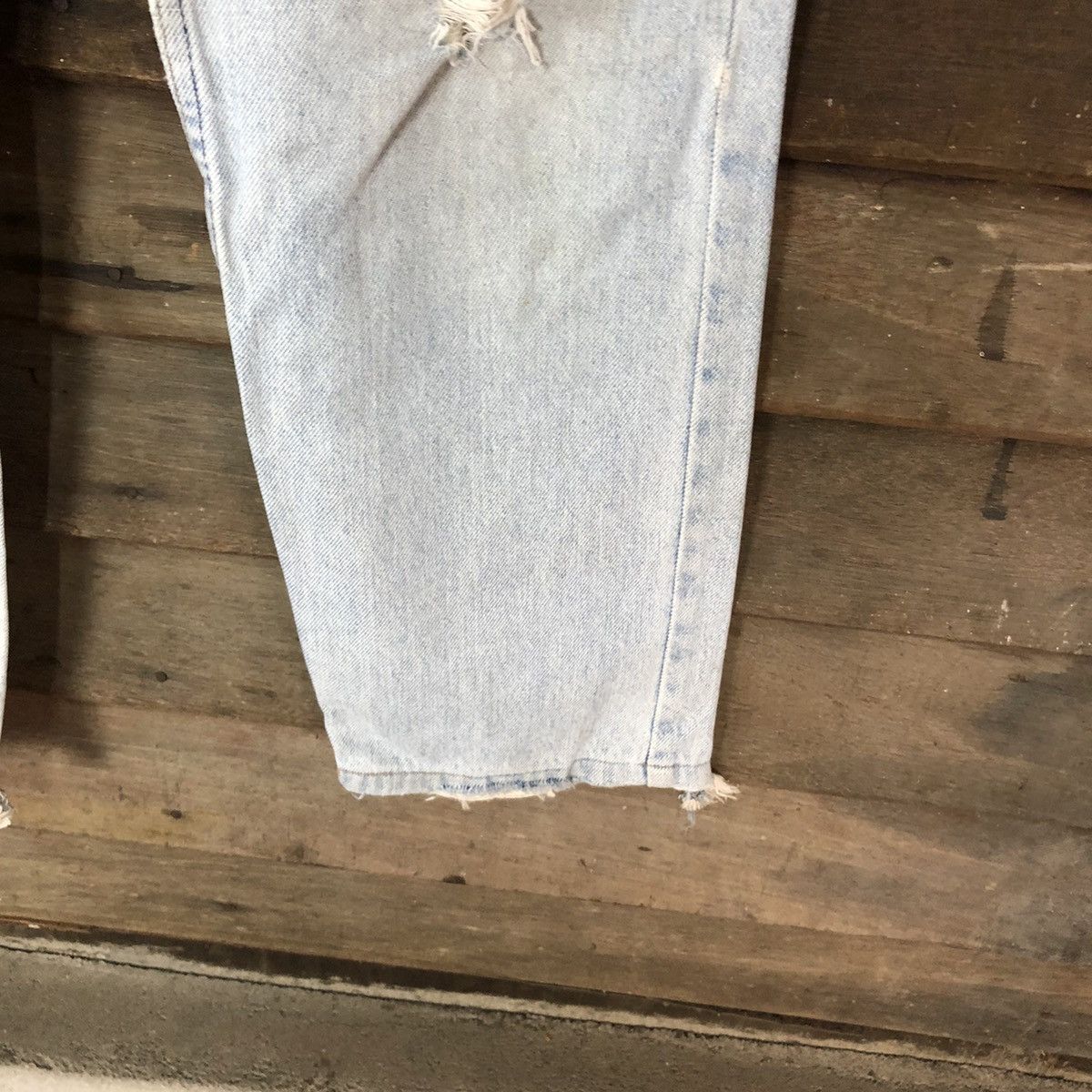 Levi's Levis Blue Distressed Denim Pants #4661 Size US 29 - 7 Thumbnail